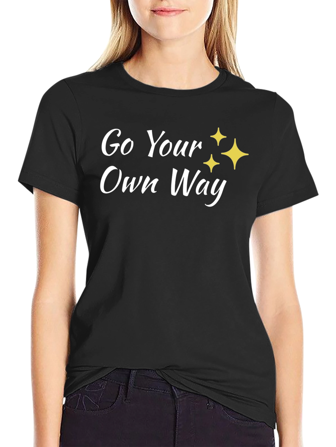 Go Your Own Way Tee - Black T-Shirt