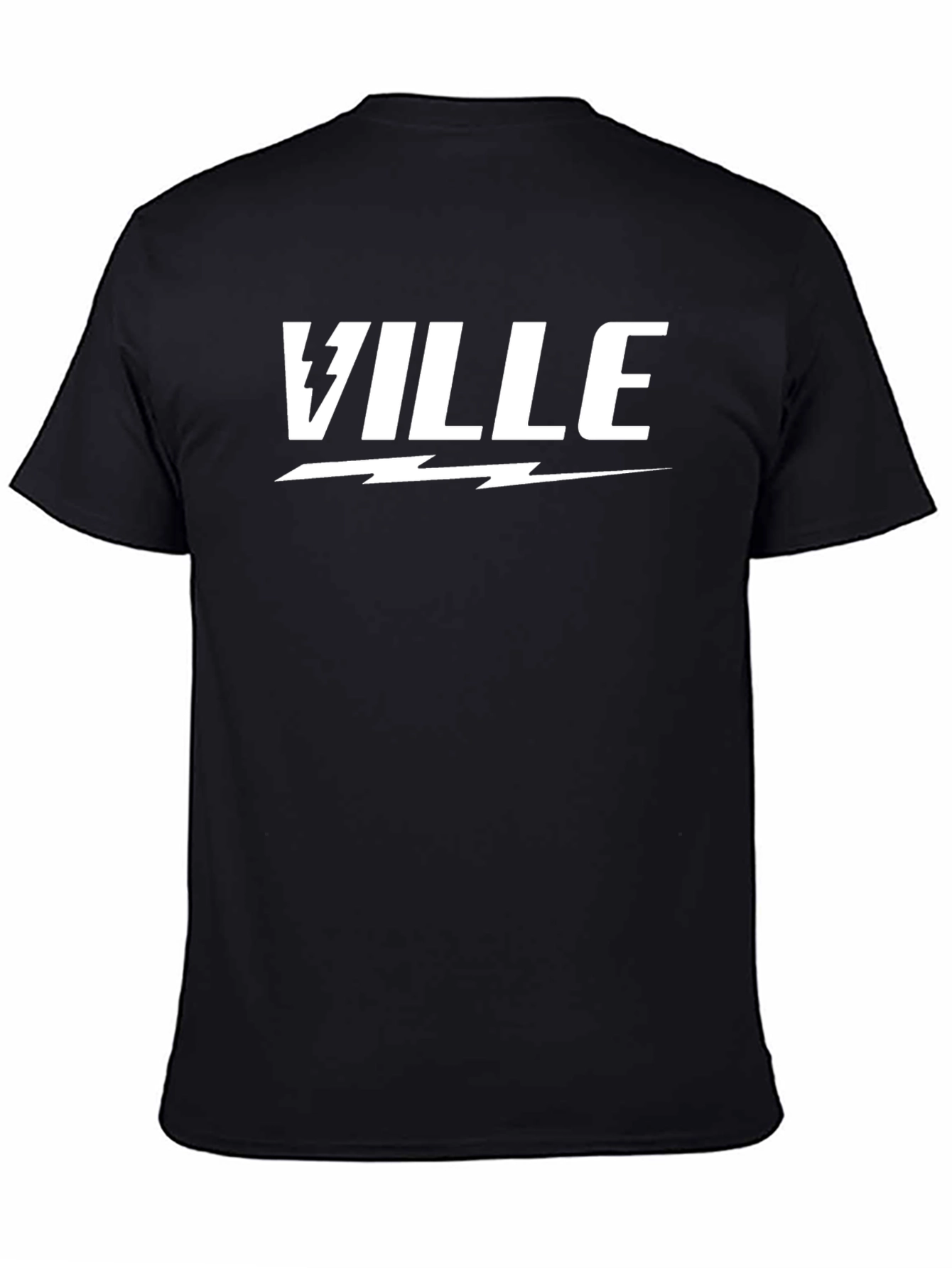 VILLE Graphic Tee - Stylish Black Cotton T-Shirt
