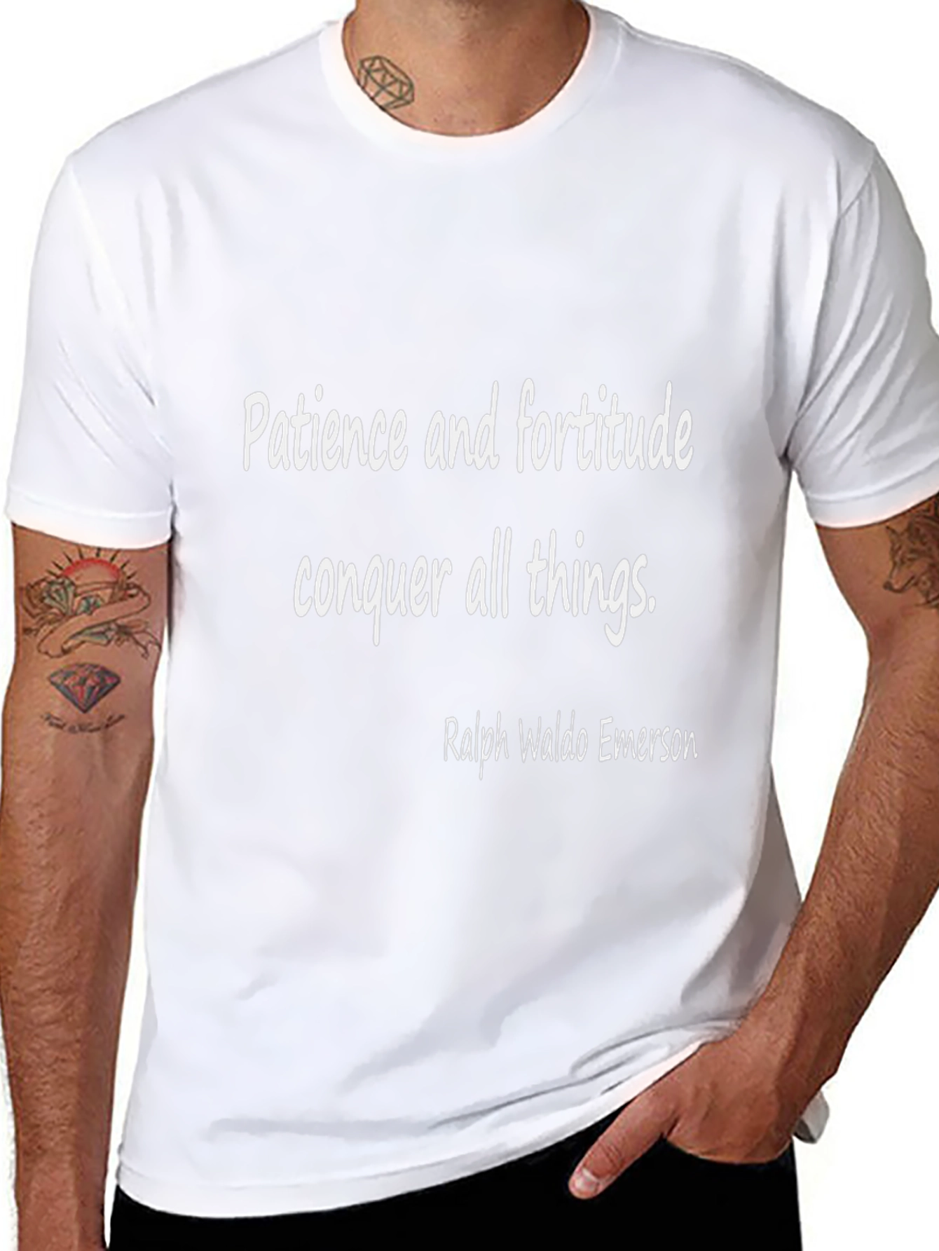 Patience & Fortitude T-Shirt - Inspiring Quote Tee