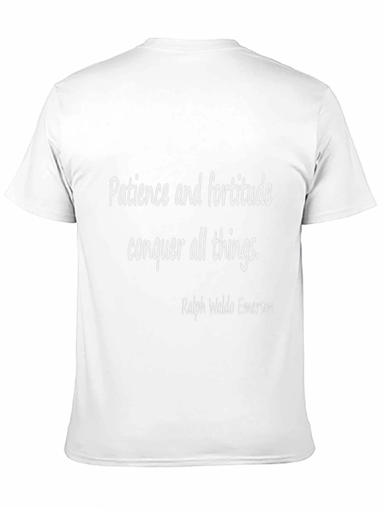 Patience & Fortitude T-Shirt - Inspiring Quote Tee