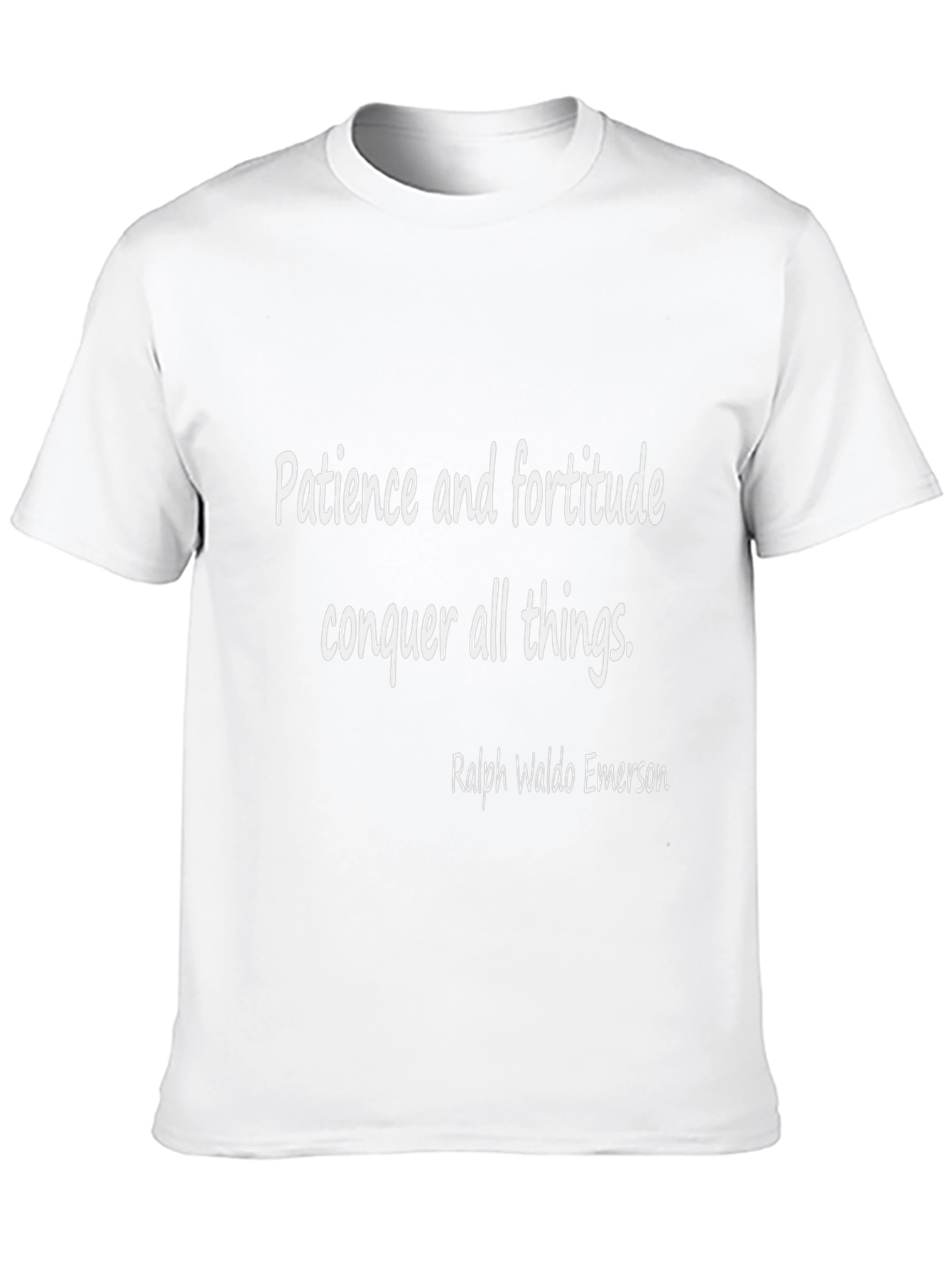 Patience & Fortitude T-Shirt - Inspiring Quote Tee