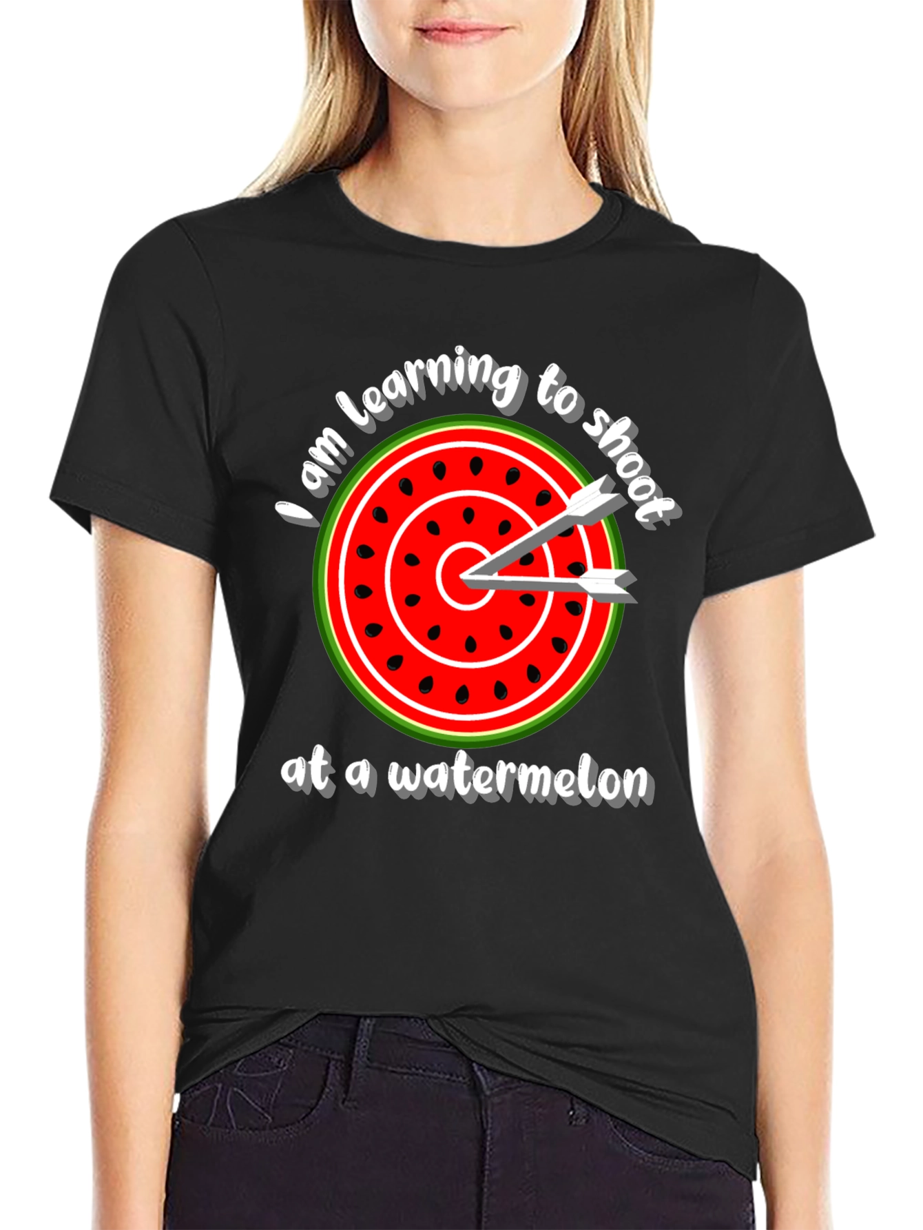 Watermelon Target T-Shirt - Learning to Shoot Tee
