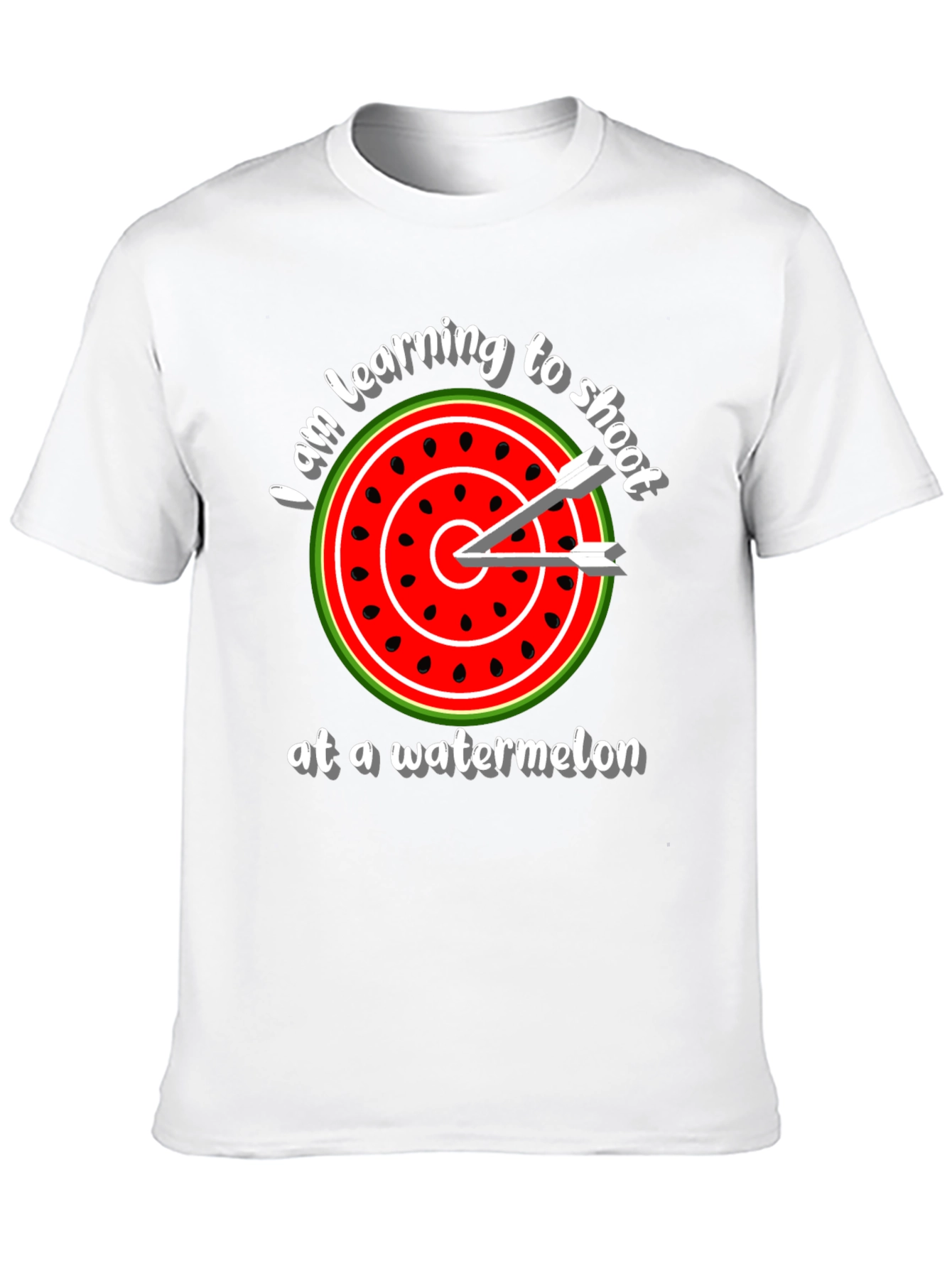 Watermelon Target T-Shirt - Learning to Shoot Tee