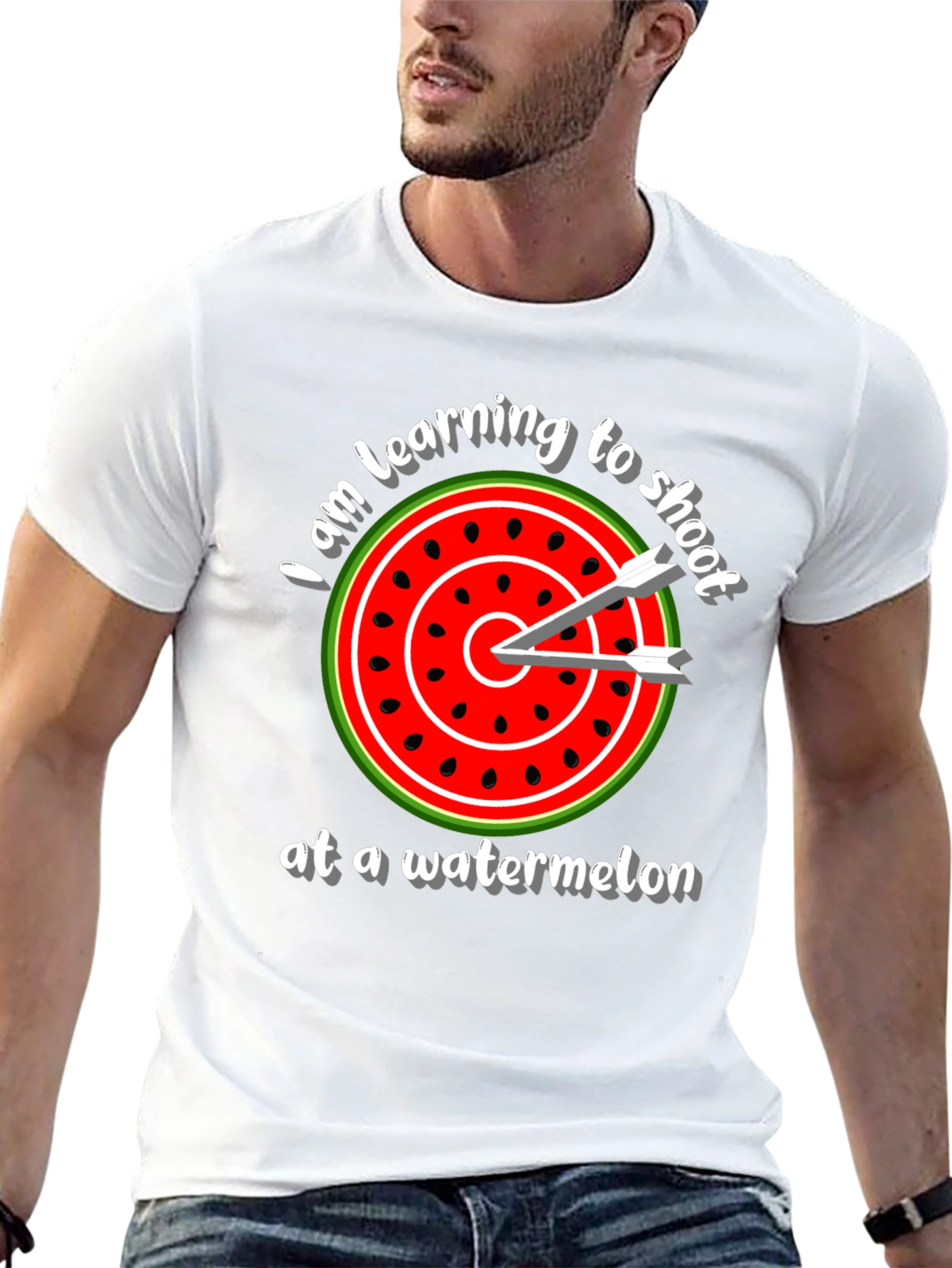 Watermelon Target T-Shirt - Learning to Shoot Tee