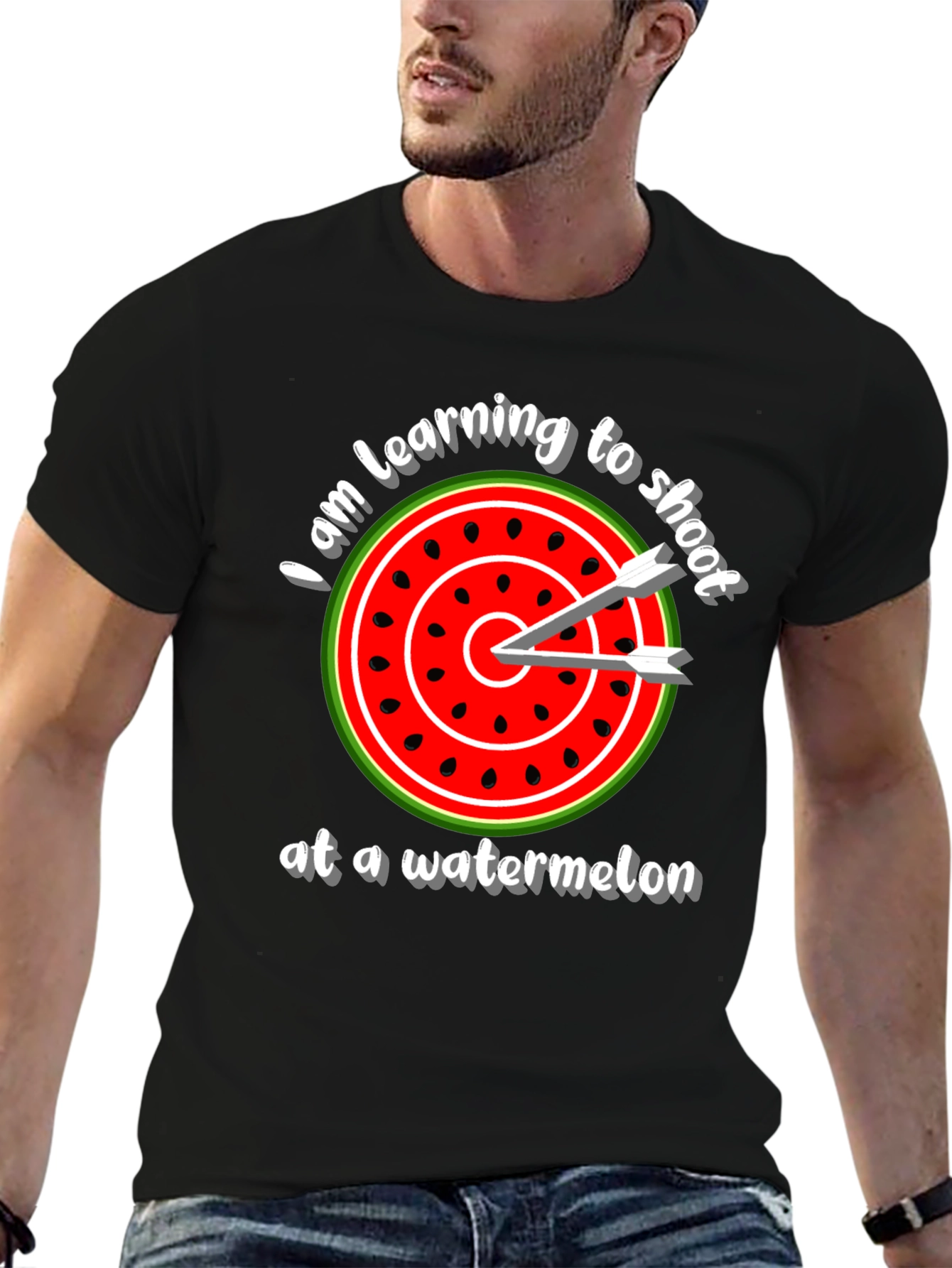 Watermelon Target T-Shirt - Learning to Shoot Tee