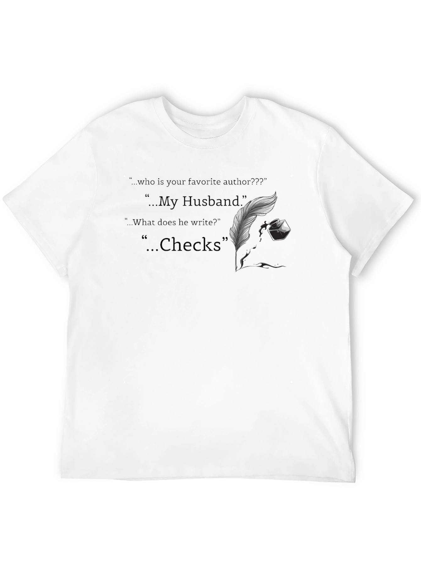 Husband Author T-Shirt - Funny Novelty Tee