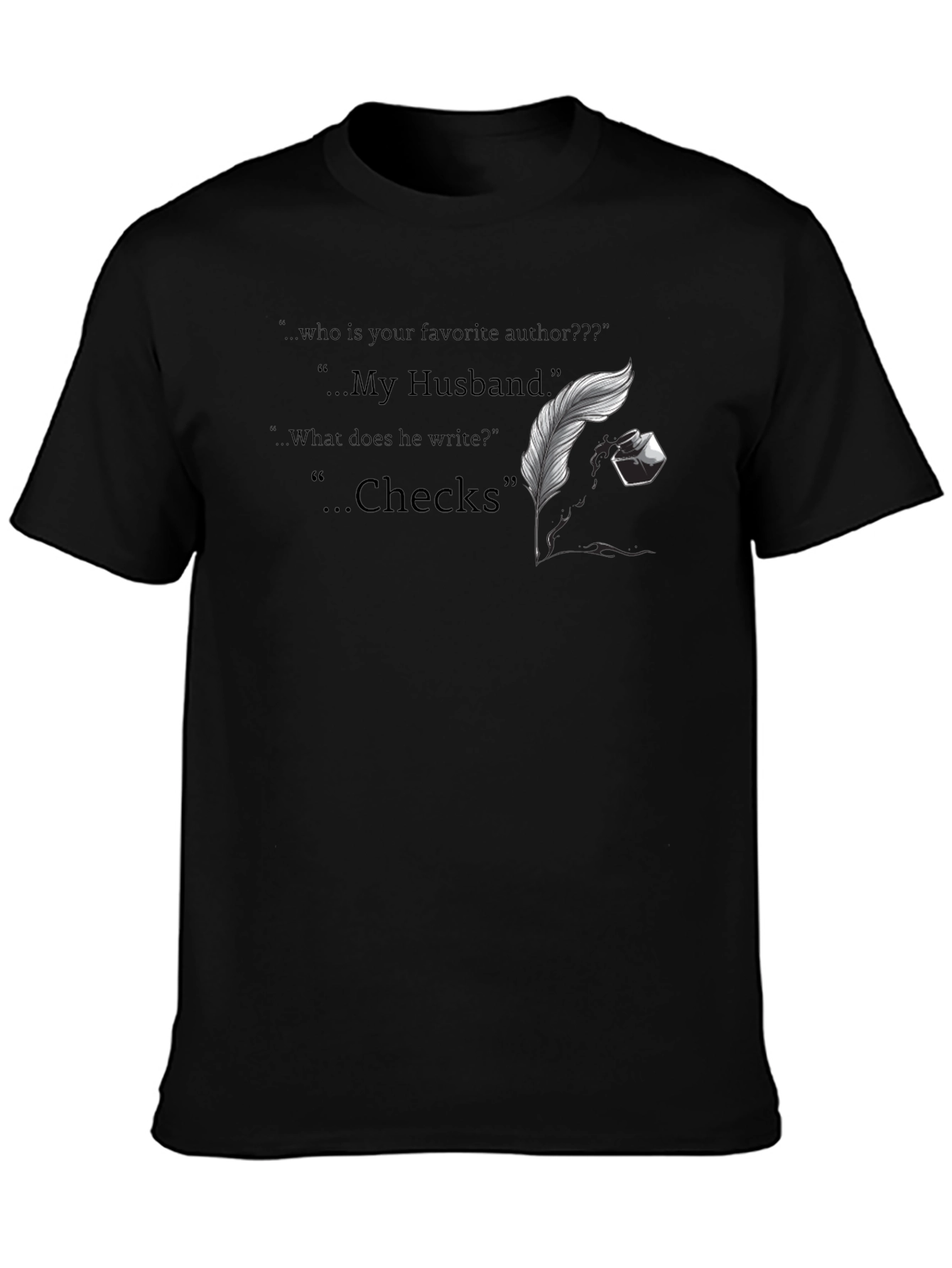 Husband Author T-Shirt - Funny Novelty Tee