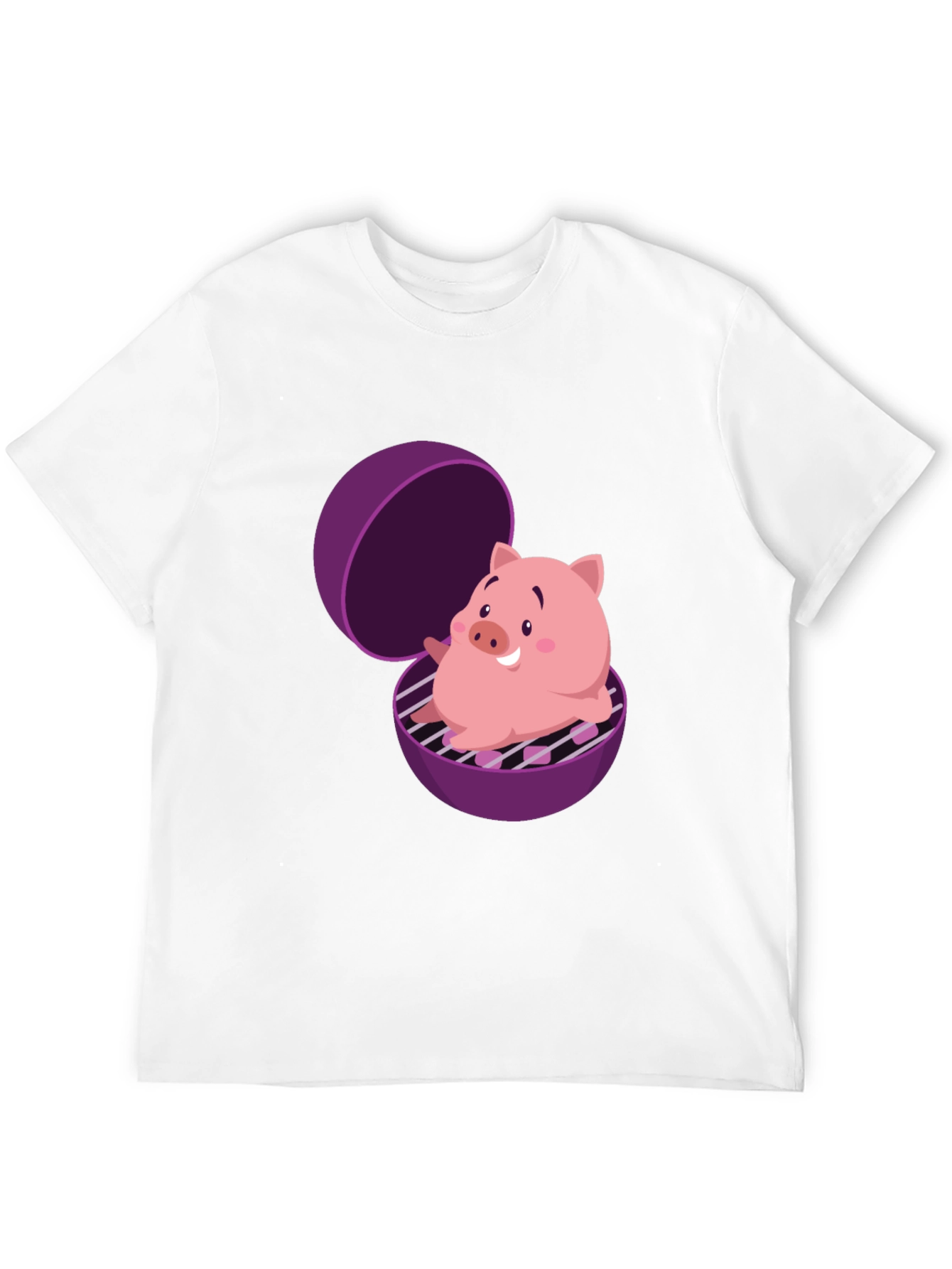 Pig in Grill Funny T-Shirt