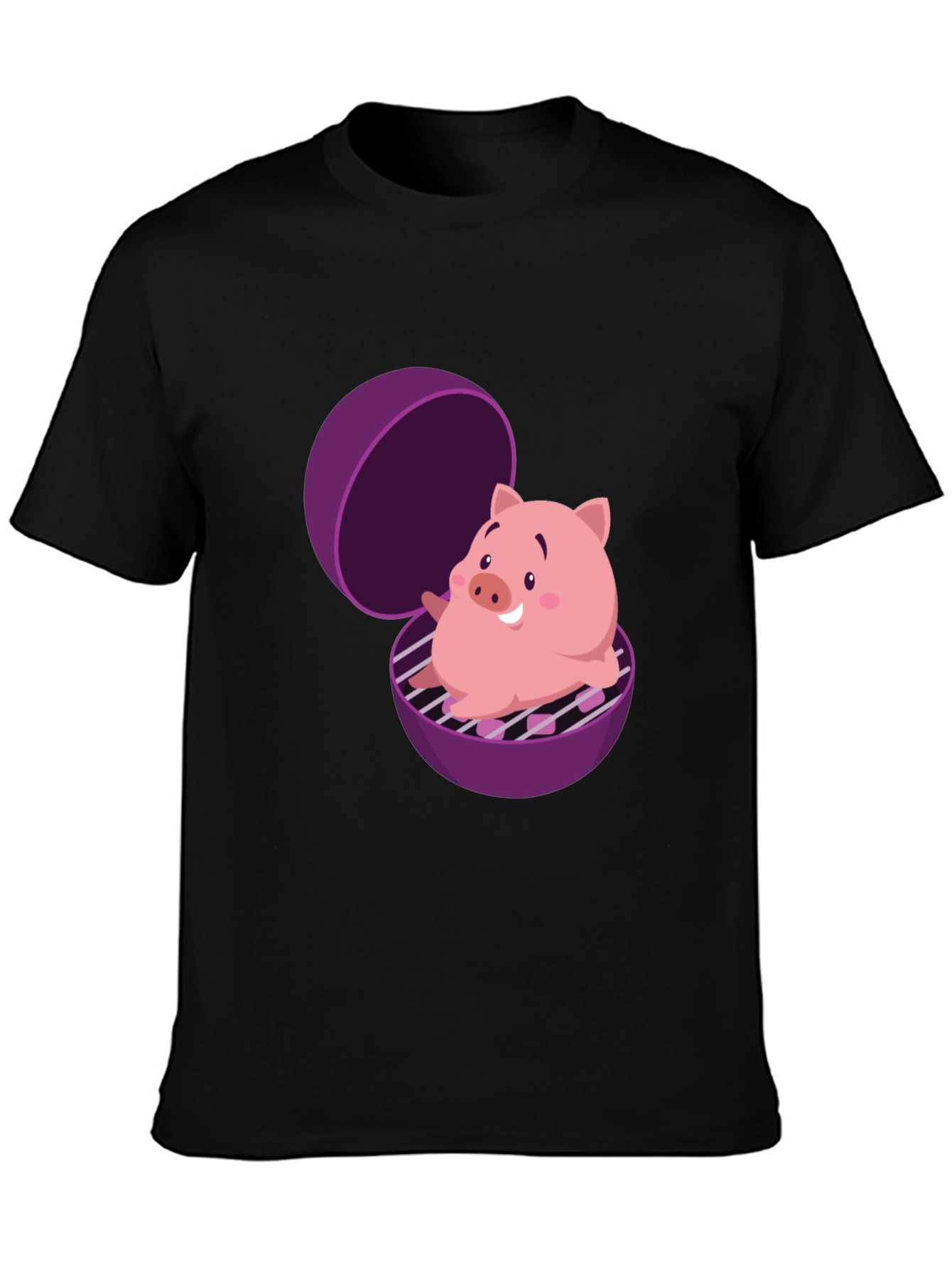 Pig in Grill Funny T-Shirt
