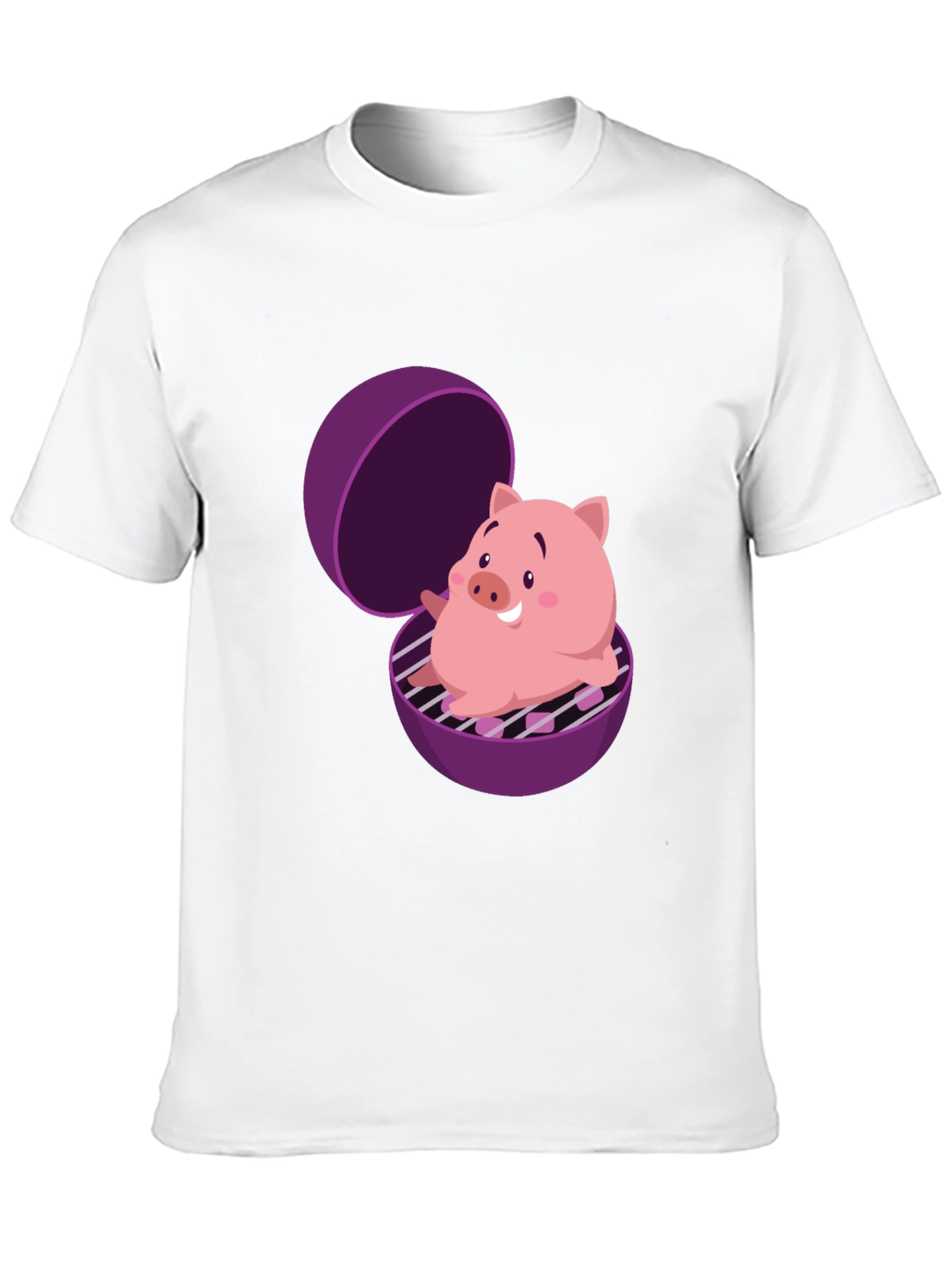 Pig in Grill Funny T-Shirt