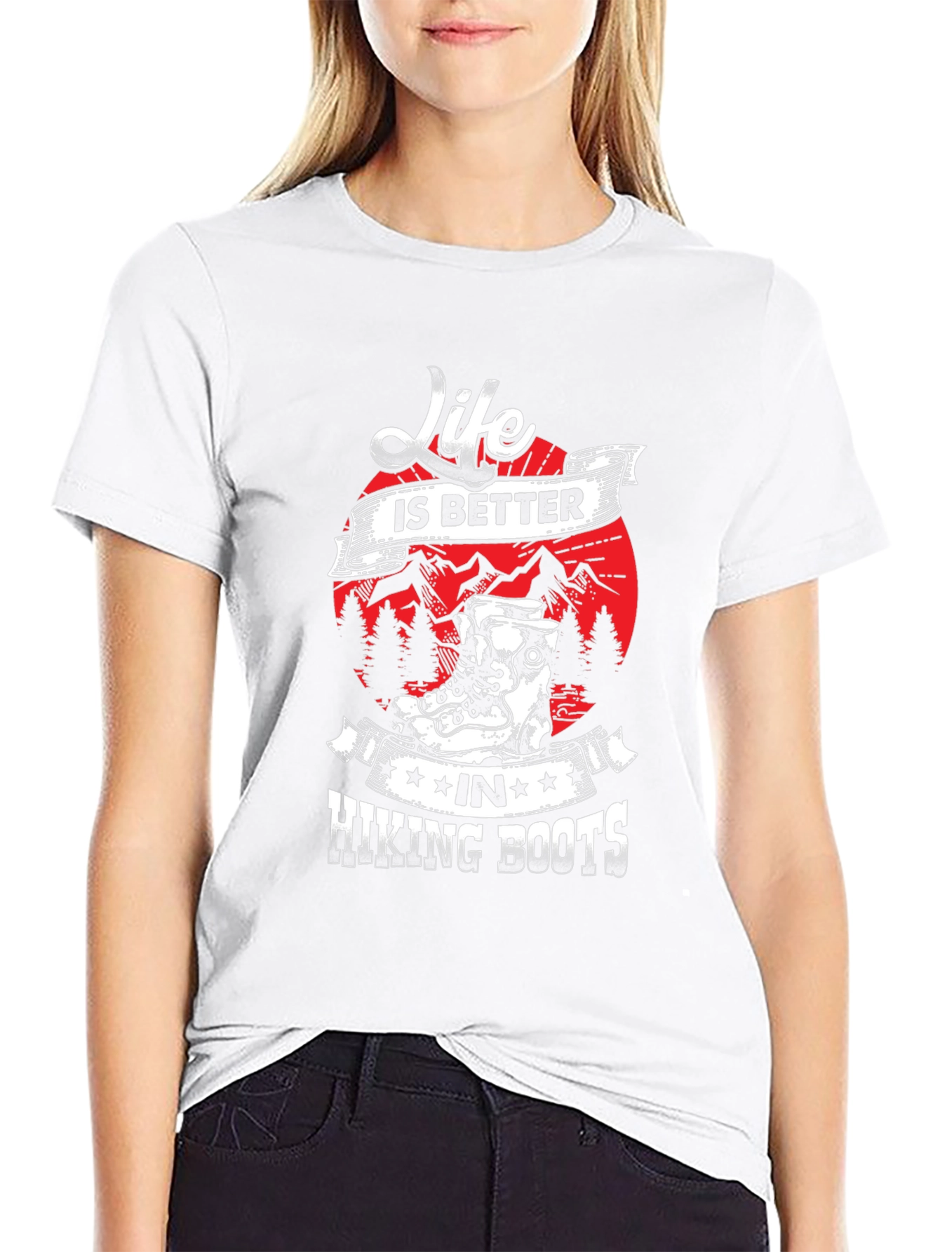 Life is Better Hiking Boots T-Shirt