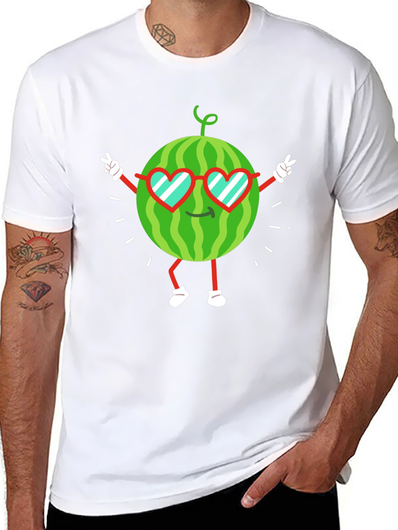 Cool Watermelon Graphic Tee - Summer Fun