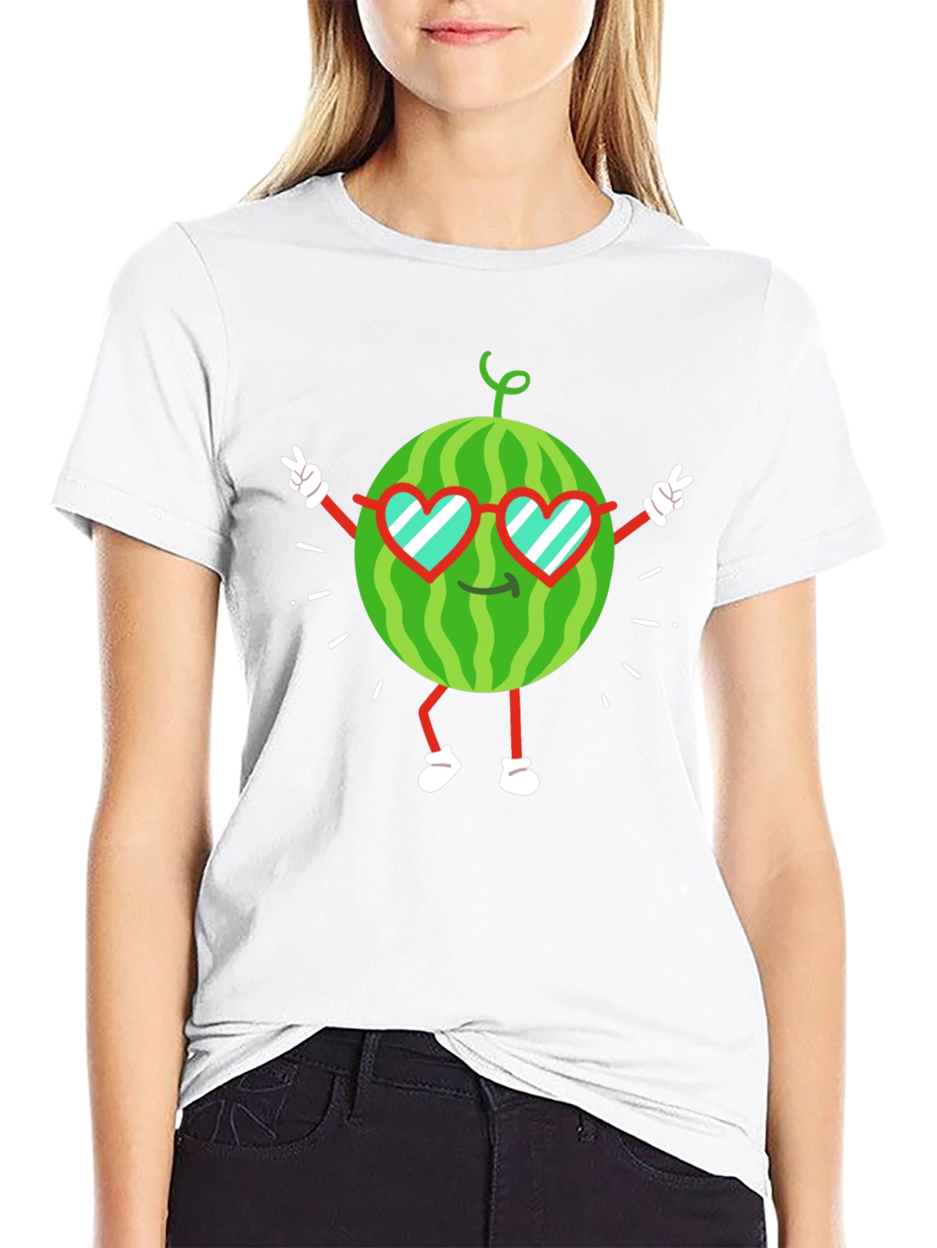 Cool Watermelon Graphic Tee - Summer Fun