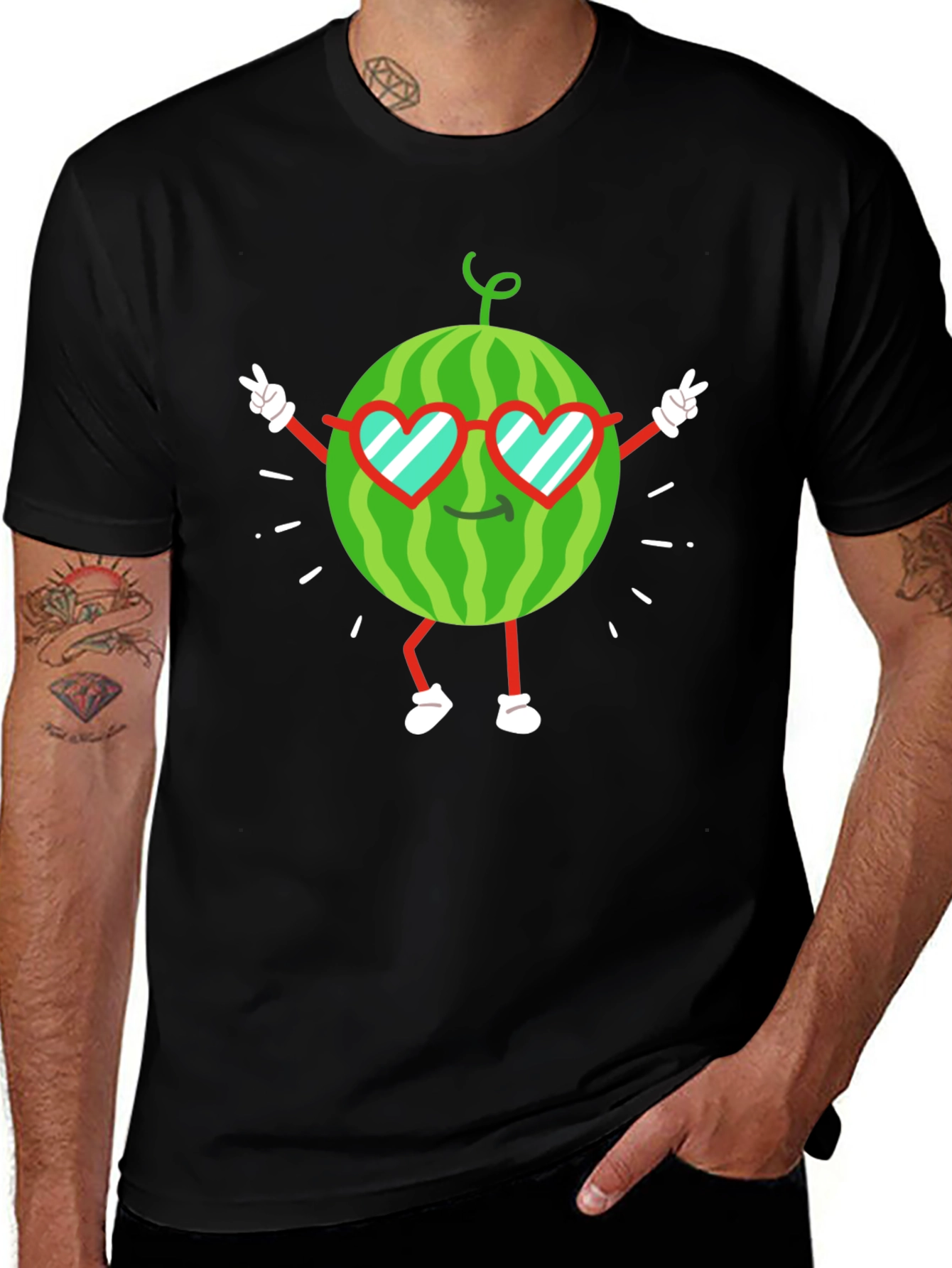 Cool Watermelon Graphic Tee - Summer Fun