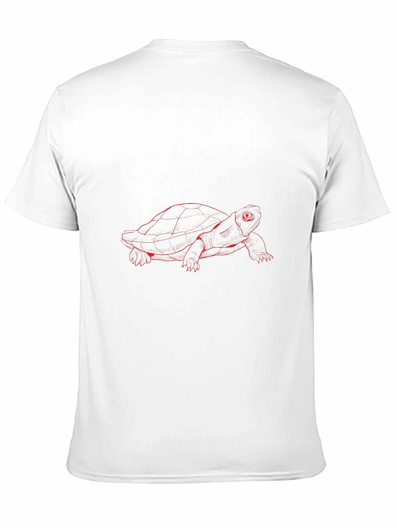 Red Turtle Graphic Black T-Shirt