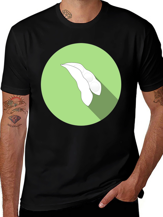 Soy Bean Graphic Tee - Black Cotton T-Shirt