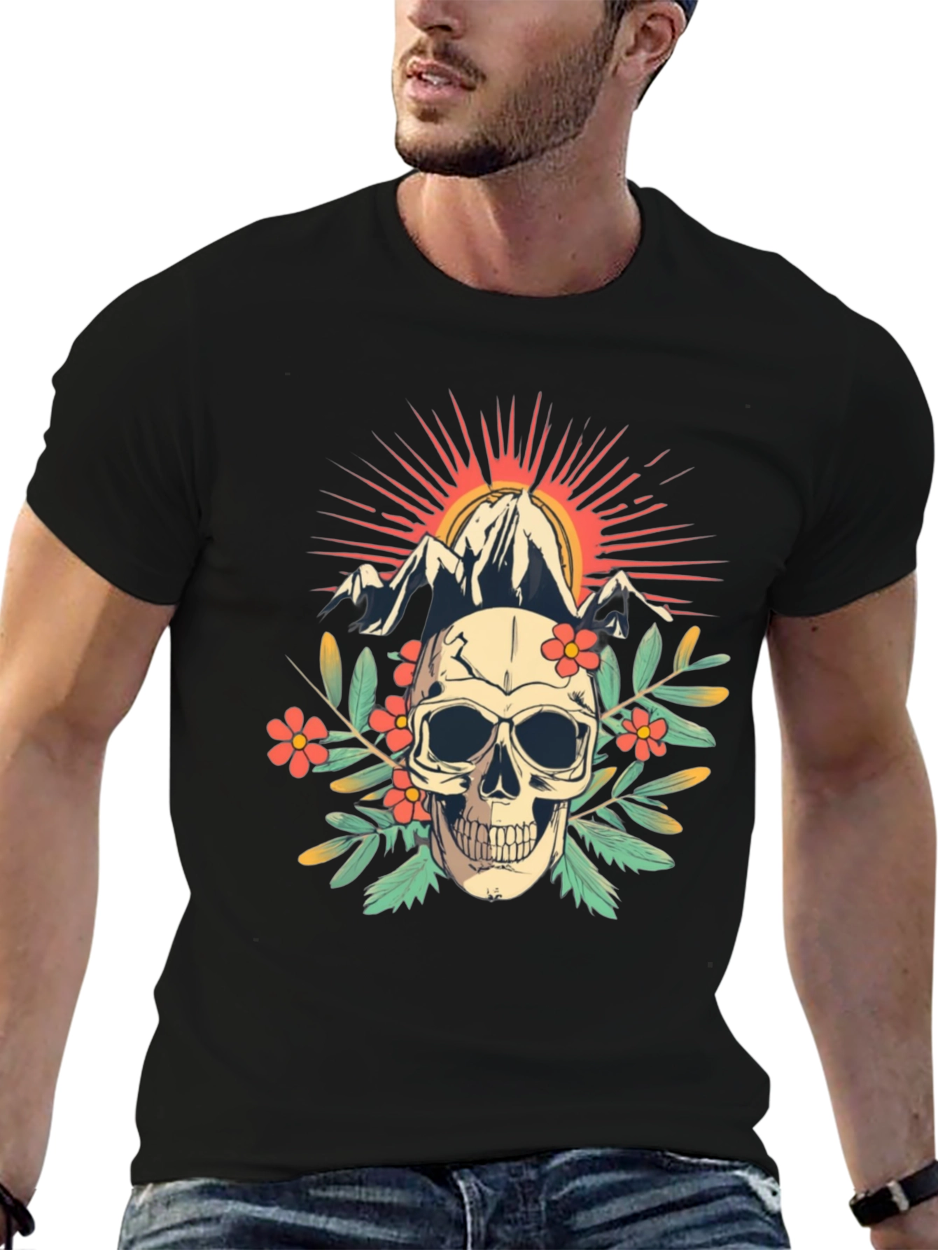 Skull & Mountain Graphic Tee