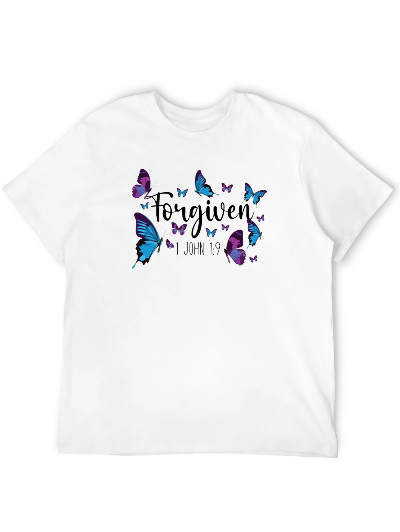 Forgiven Butterfly Graphic Tee - Christian T-Shirt