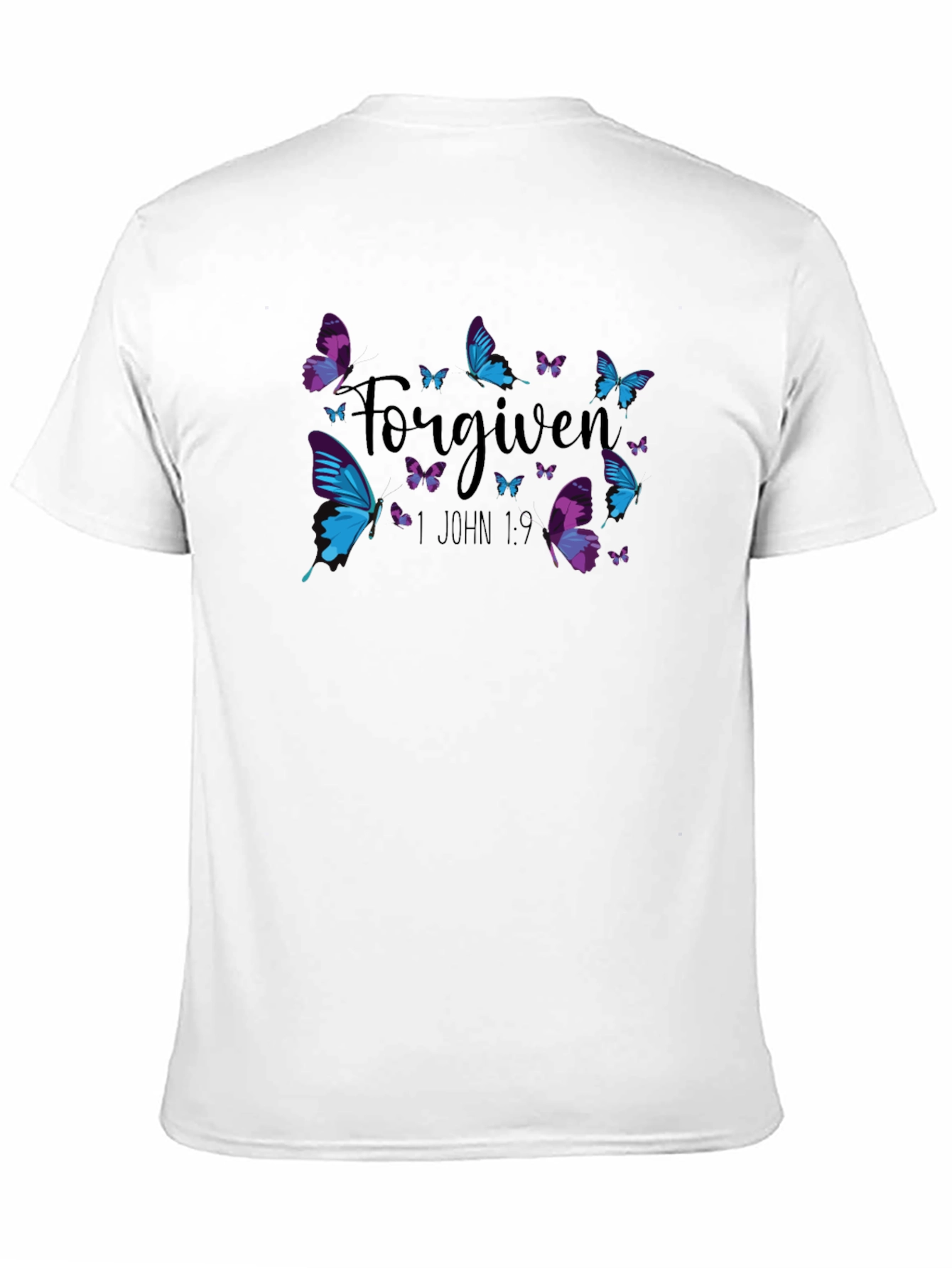 Forgiven Butterfly Graphic Tee - Christian T-Shirt
