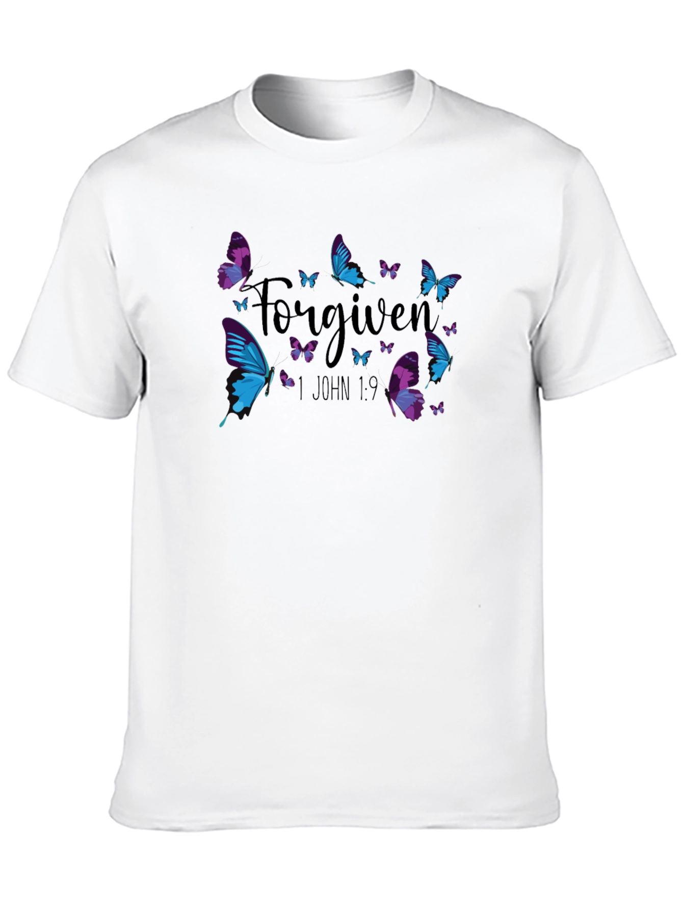 Forgiven Butterfly Graphic Tee - Christian T-Shirt