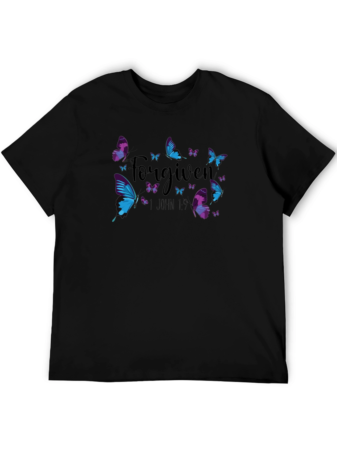 Forgiven Butterfly Graphic Tee - Christian T-Shirt