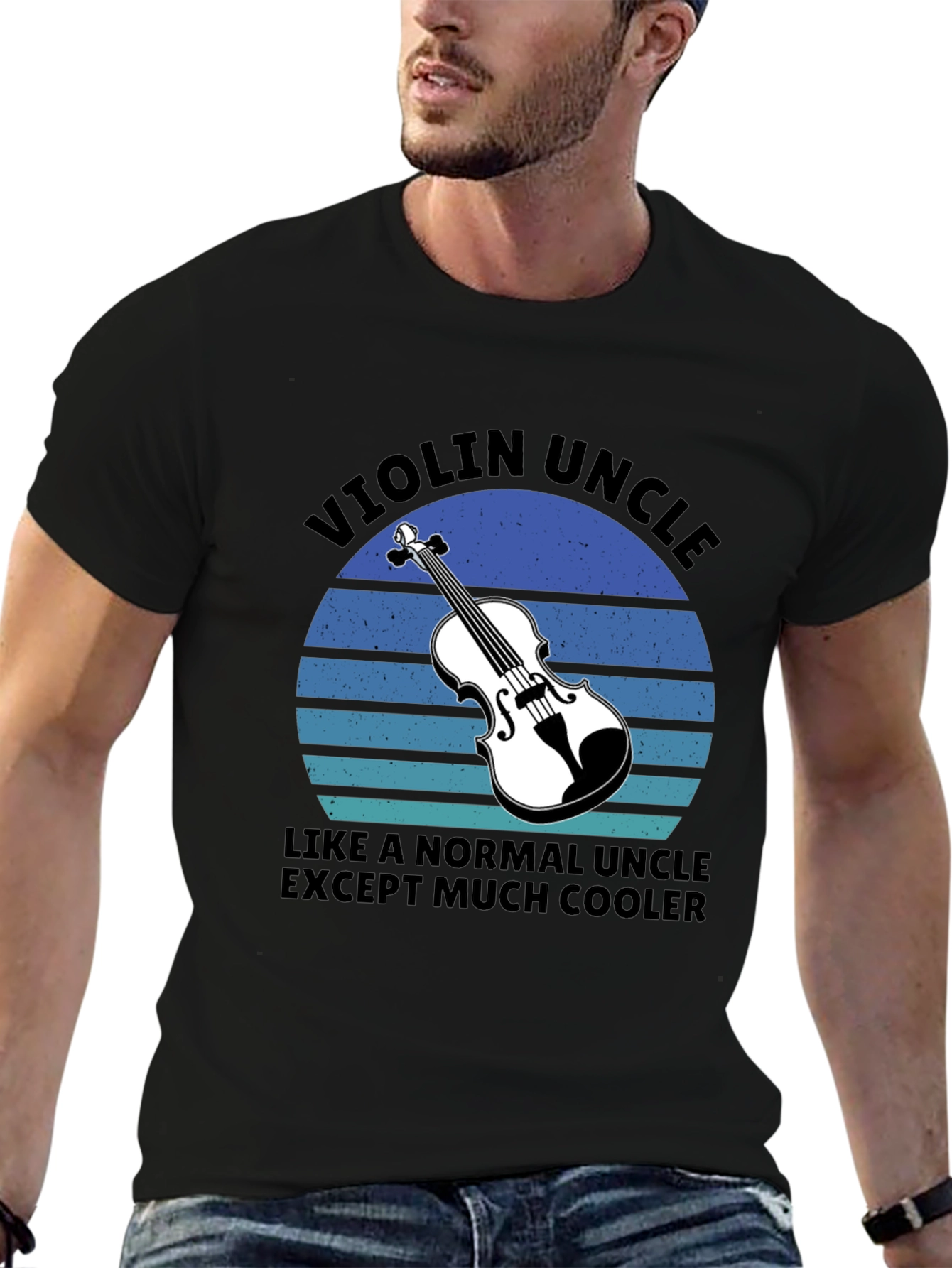 Violin Uncle T-Shirt - Cool Uncle Tee