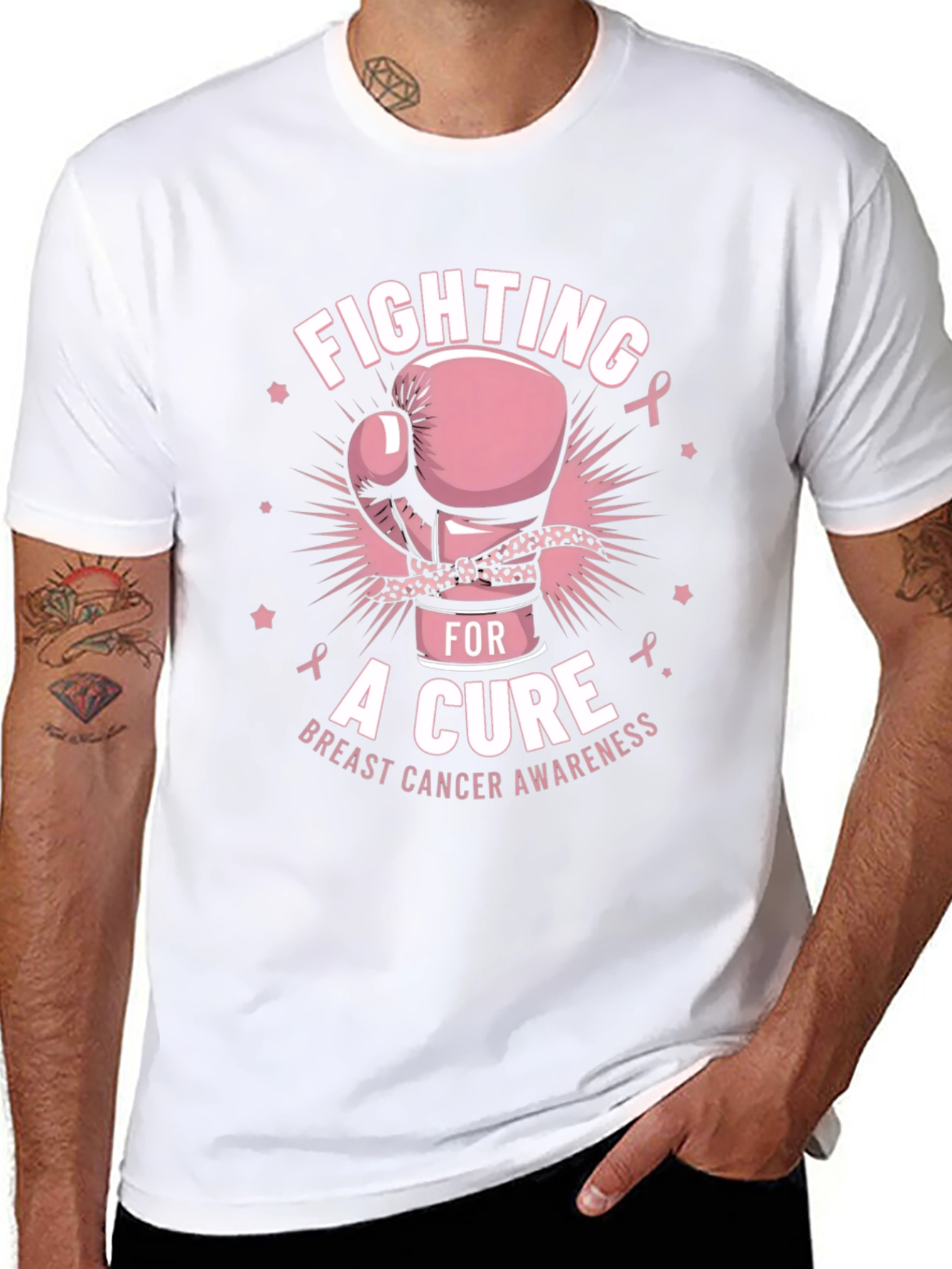 Fighting for a Cure Breast Cancer Awareness T-Shirt