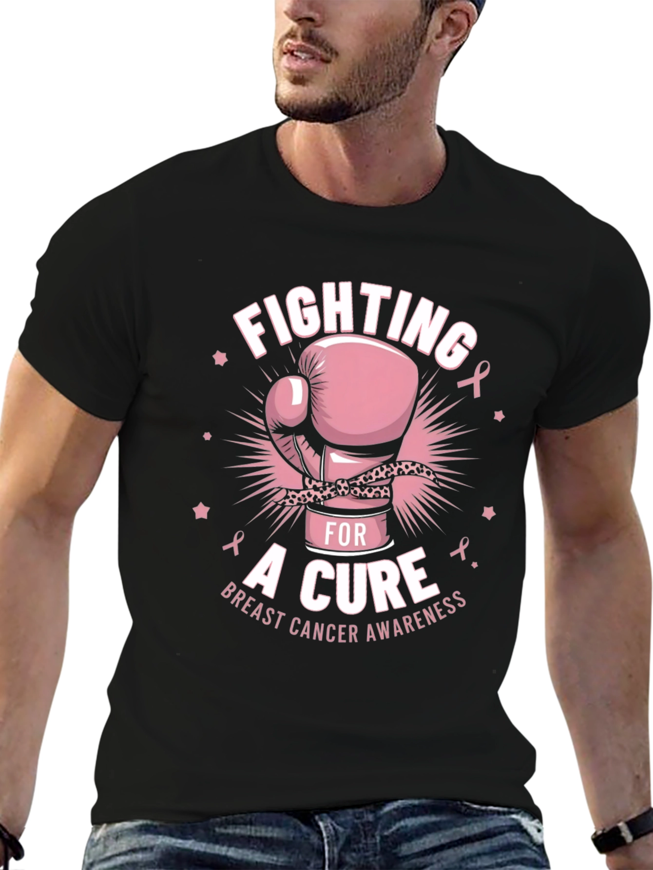 Fighting for a Cure Breast Cancer Awareness T-Shirt