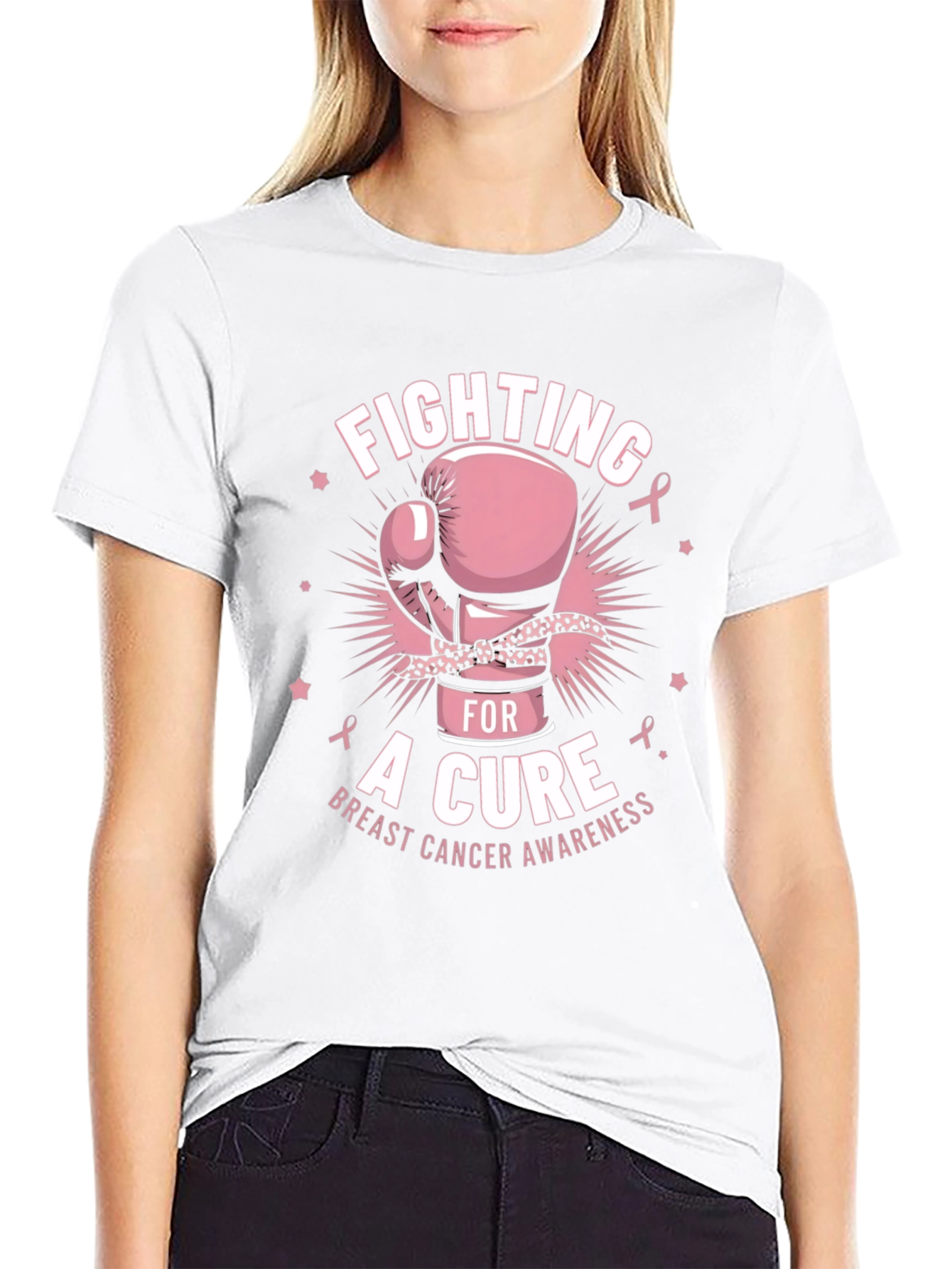 Fighting for a Cure Breast Cancer Awareness T-Shirt