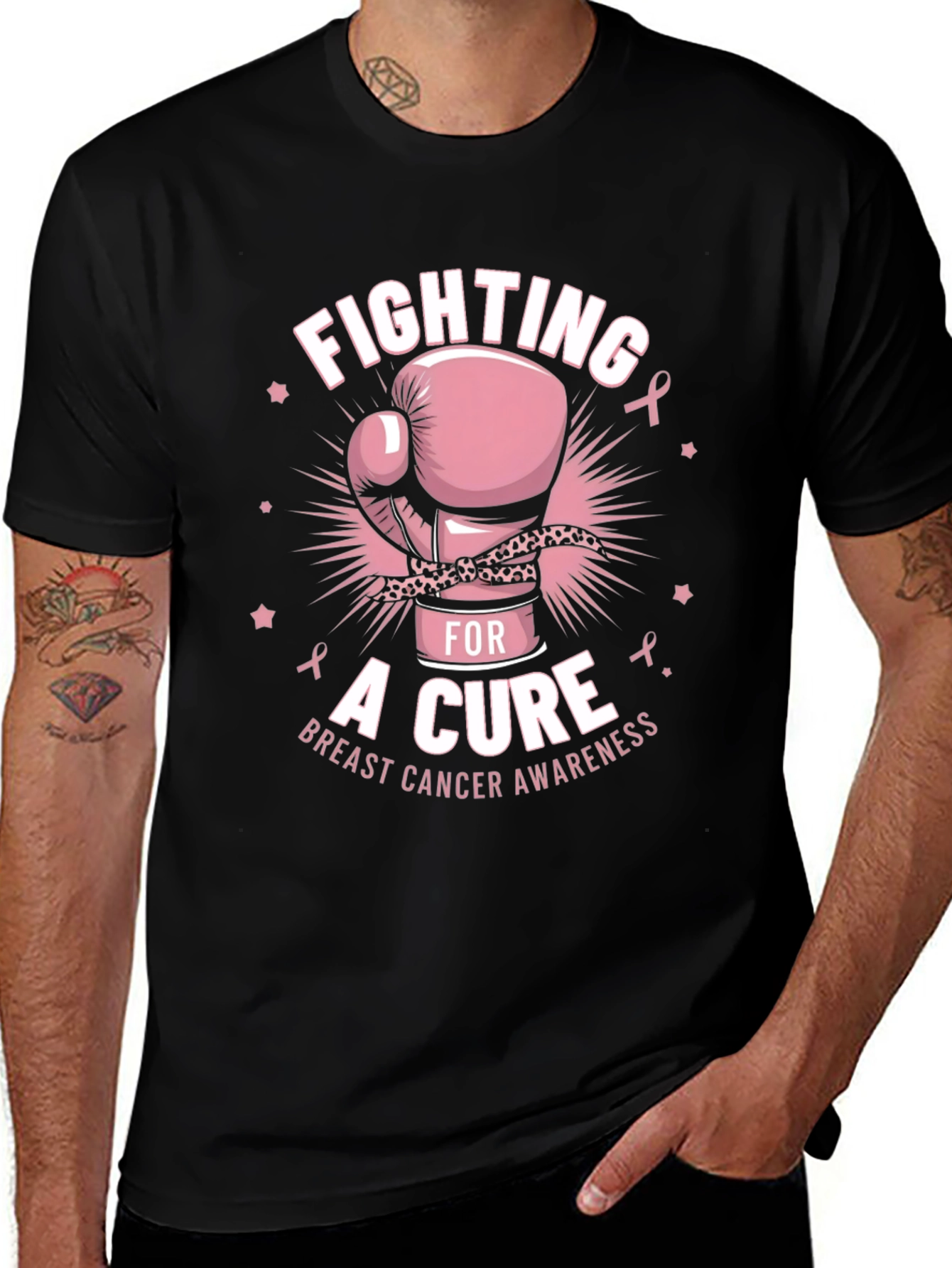 Fighting for a Cure Breast Cancer Awareness T-Shirt