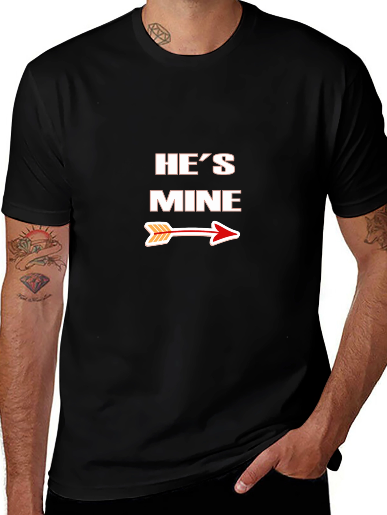 Hes Mine T-Shirt - Couples Matching Apparel