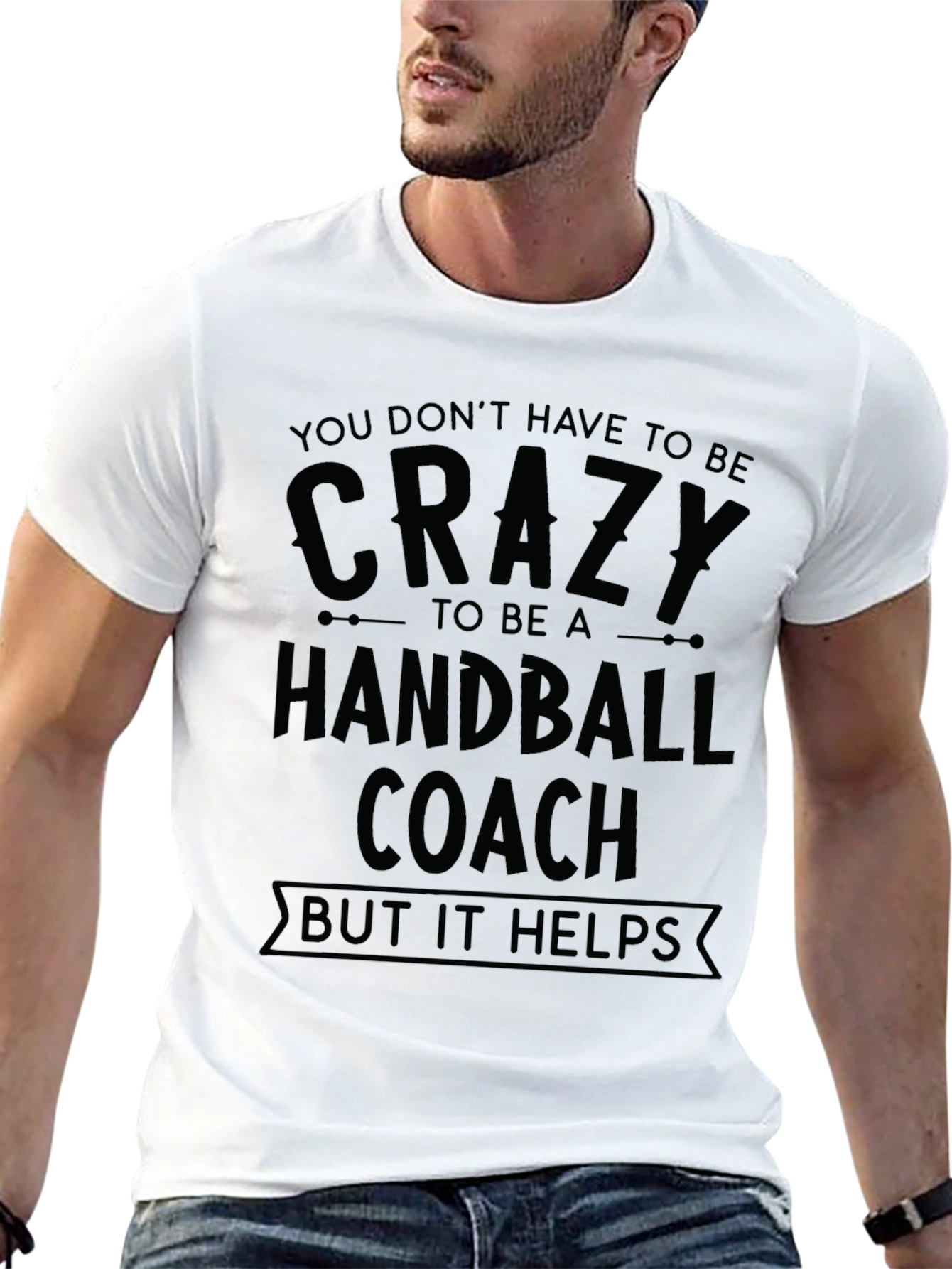 Crazy Handball Coach Black T-Shirt