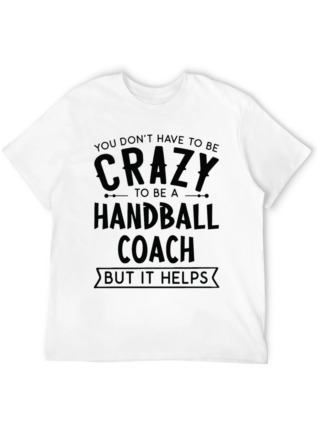 Crazy Handball Coach Black T-Shirt