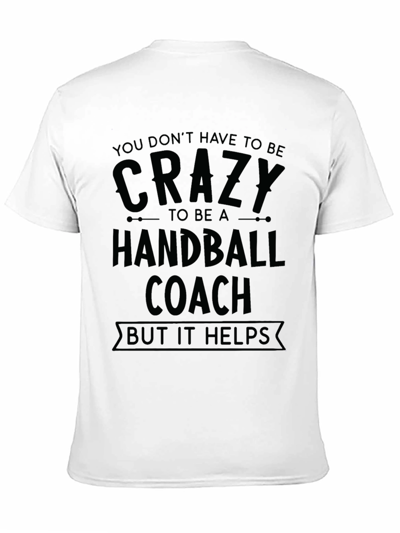 Crazy Handball Coach Black T-Shirt