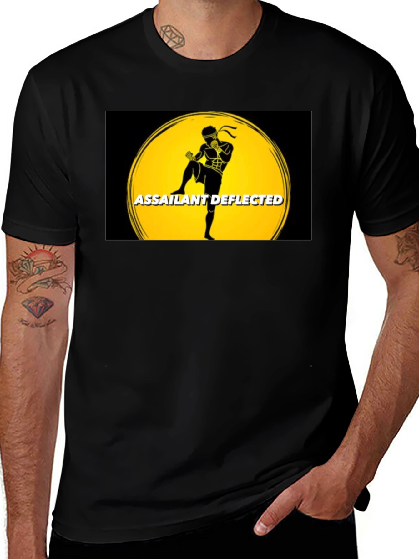 Assailant Deflected T-Shirt Black