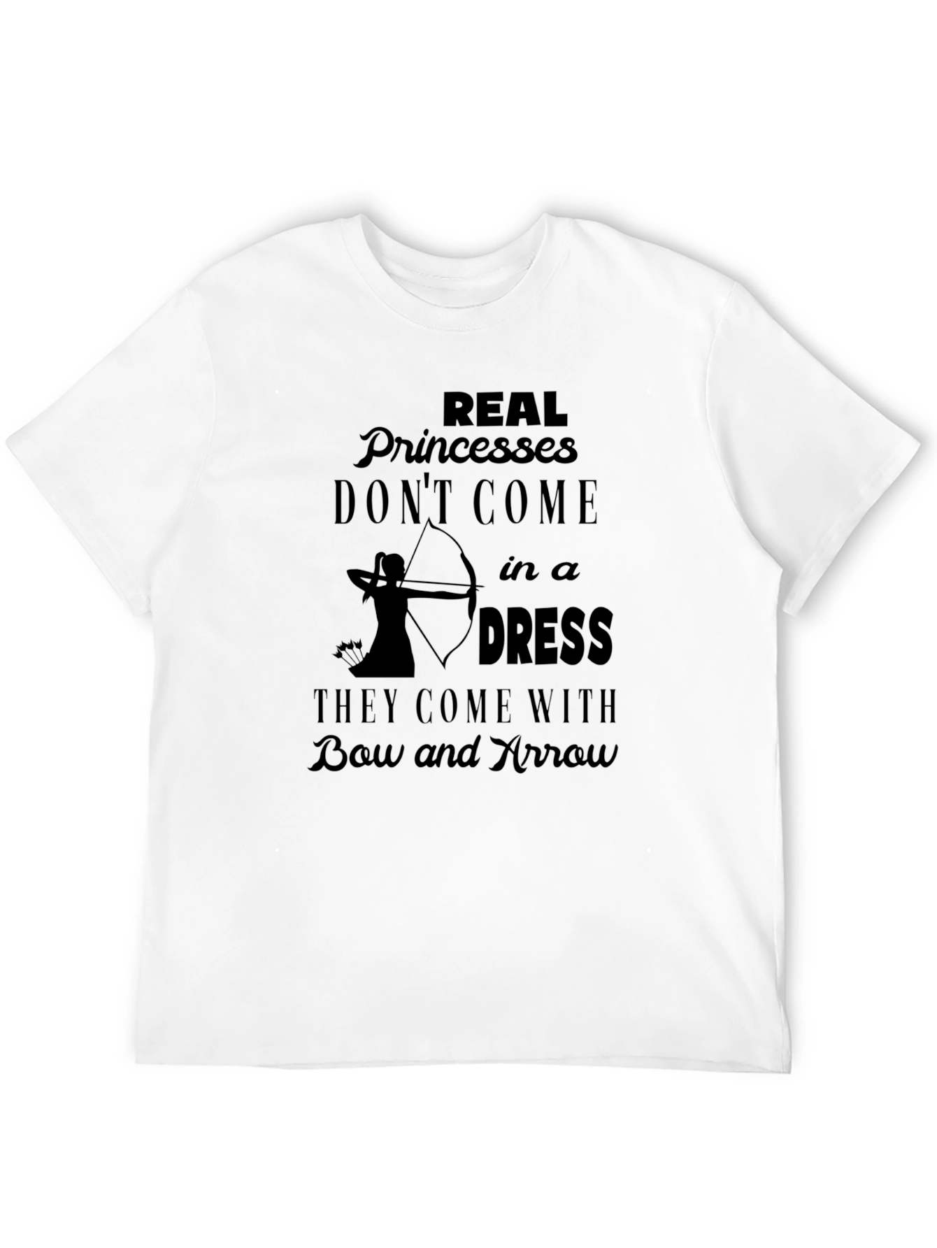 Real Princesses Bow and Arrow Graphic Tee