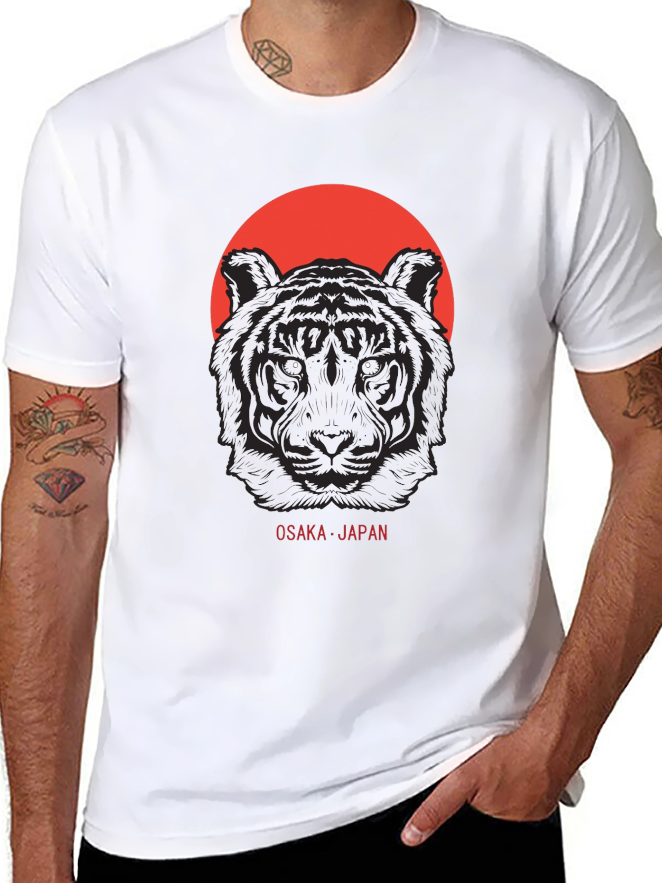 Osaka Japan Tiger Graphic T-Shirt