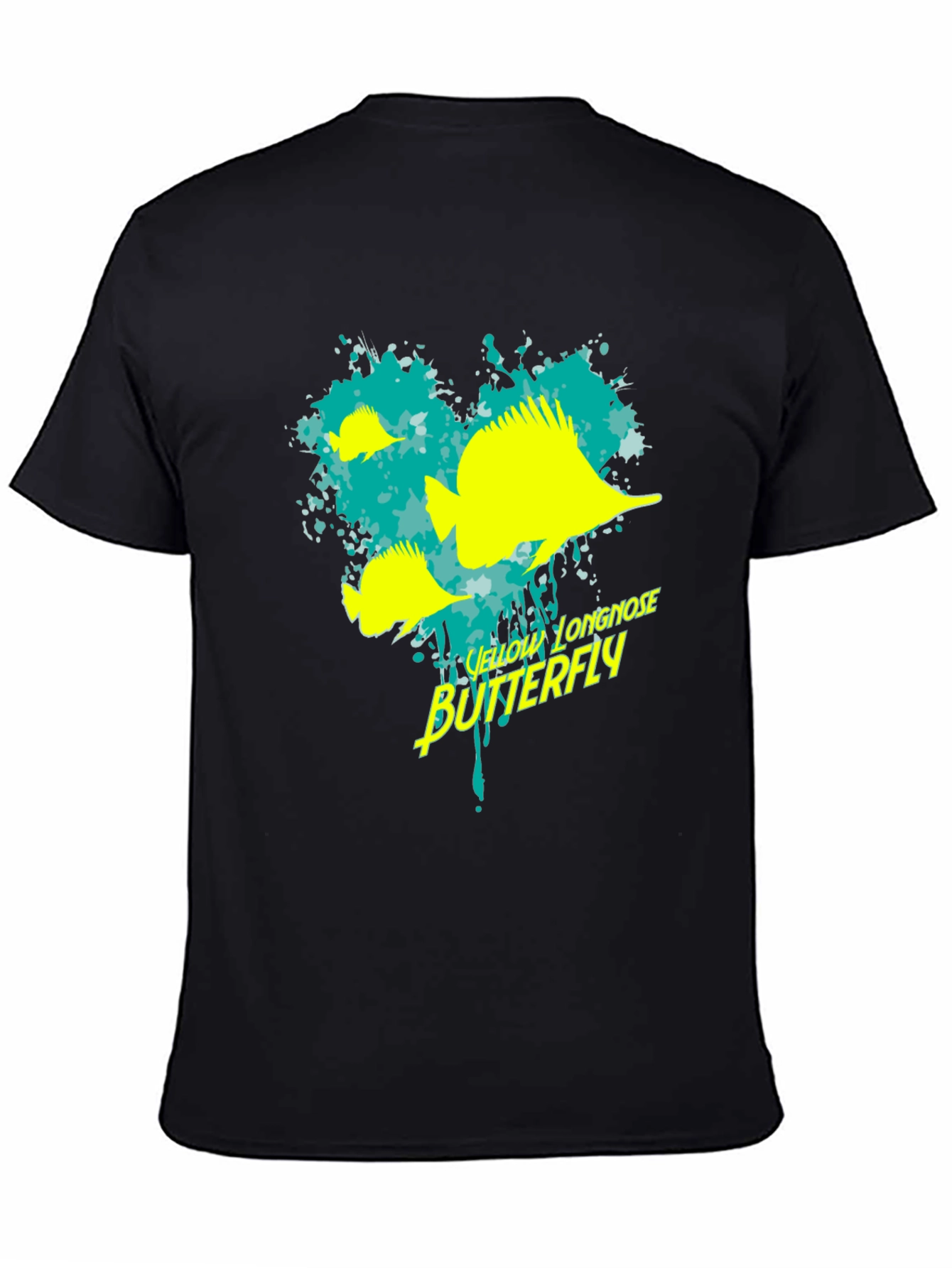 Yellow Longnose Butterfly Graphic Tee