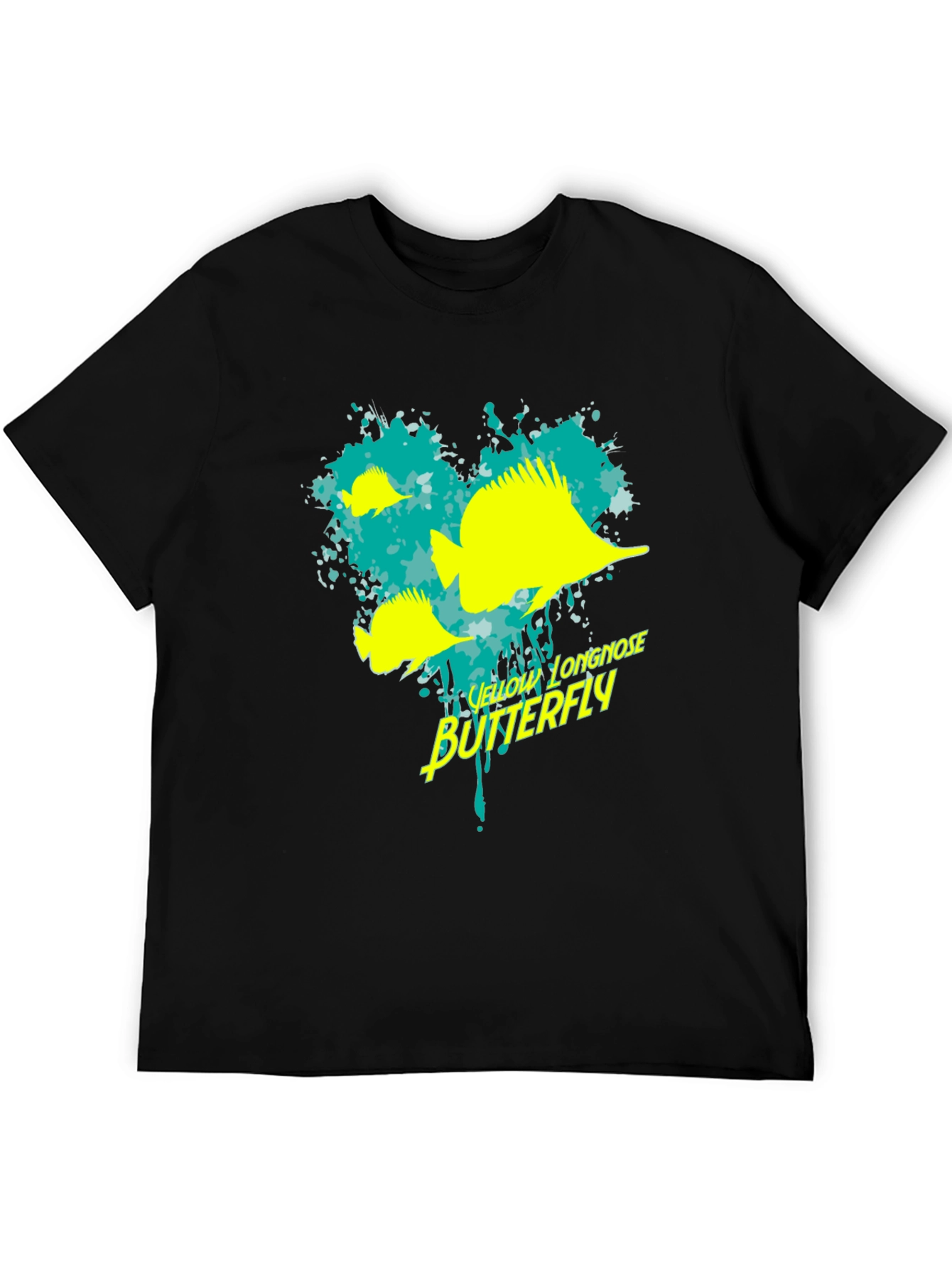 Yellow Longnose Butterfly Graphic Tee