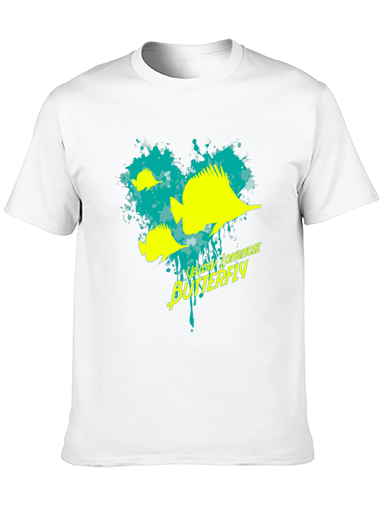 Yellow Longnose Butterfly Graphic Tee