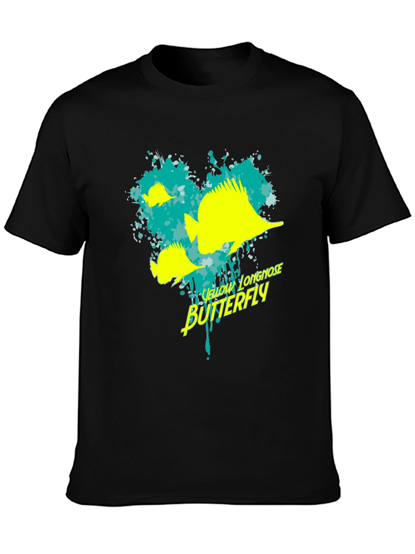 Yellow Longnose Butterfly Graphic Tee