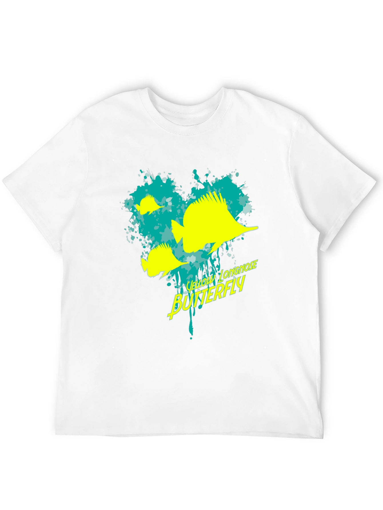 Yellow Longnose Butterfly Graphic Tee
