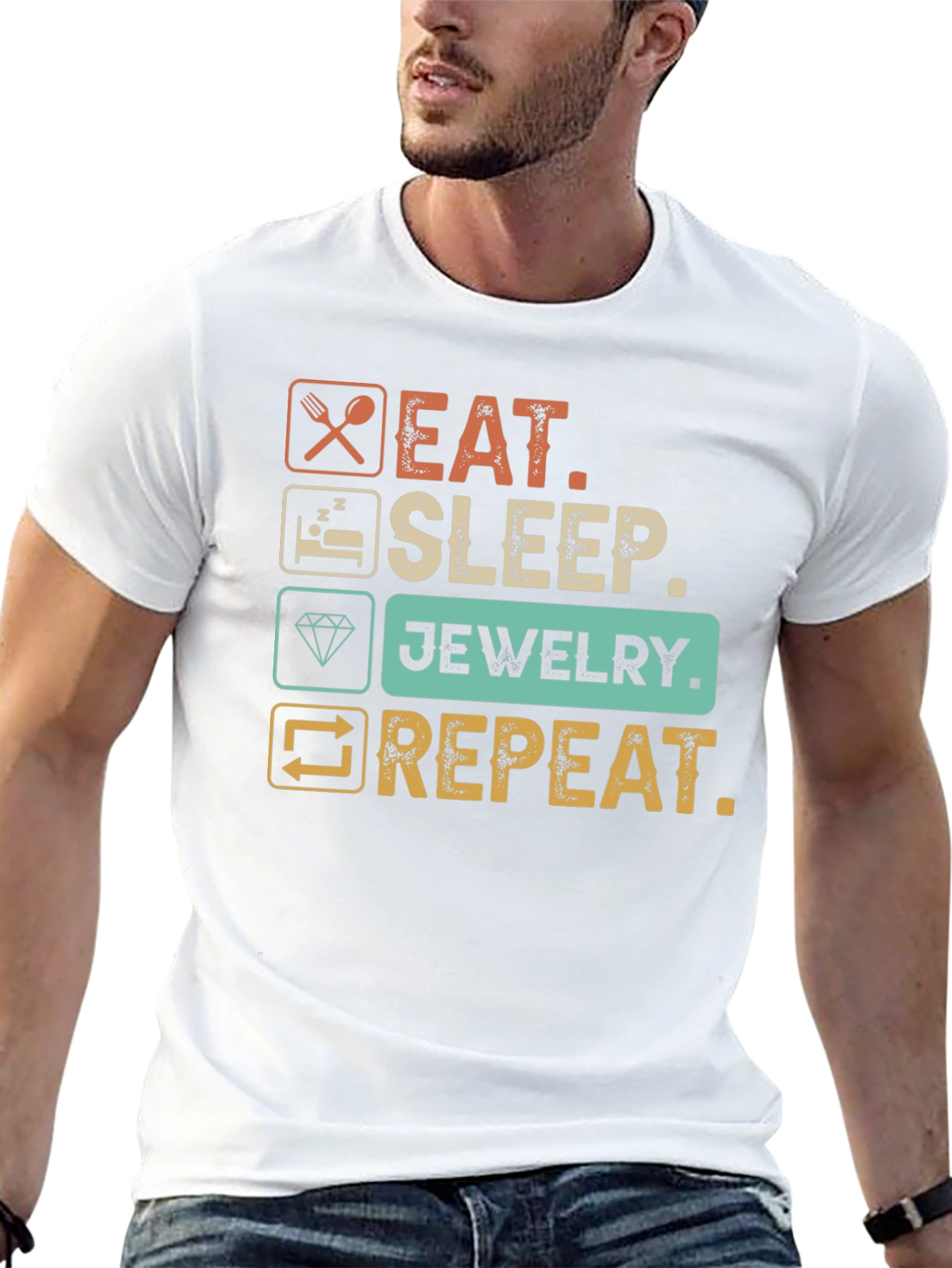Eat Sleep Jewelry Repeat T-Shirt