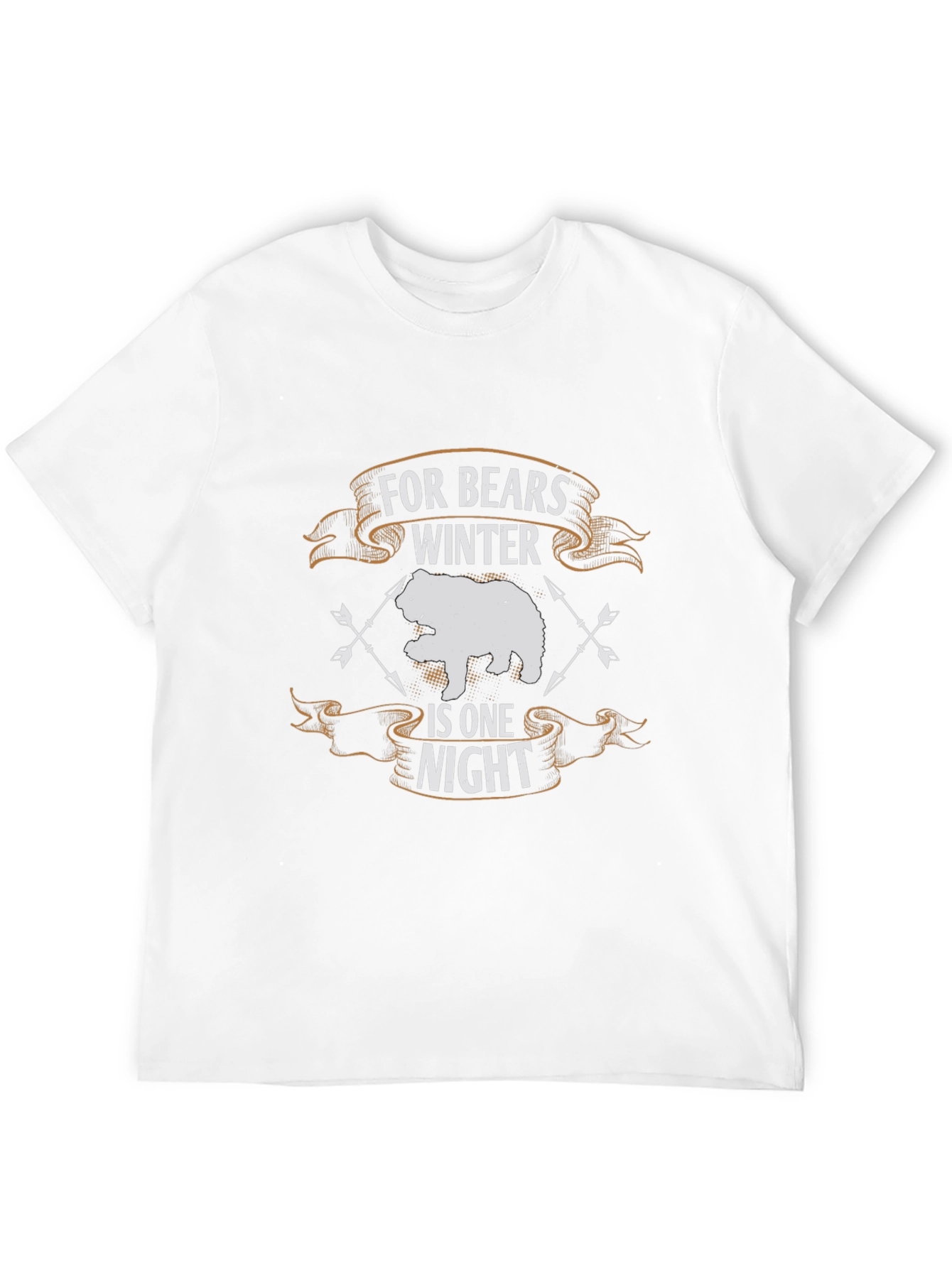 Bear Winter One Night Black T-Shirt