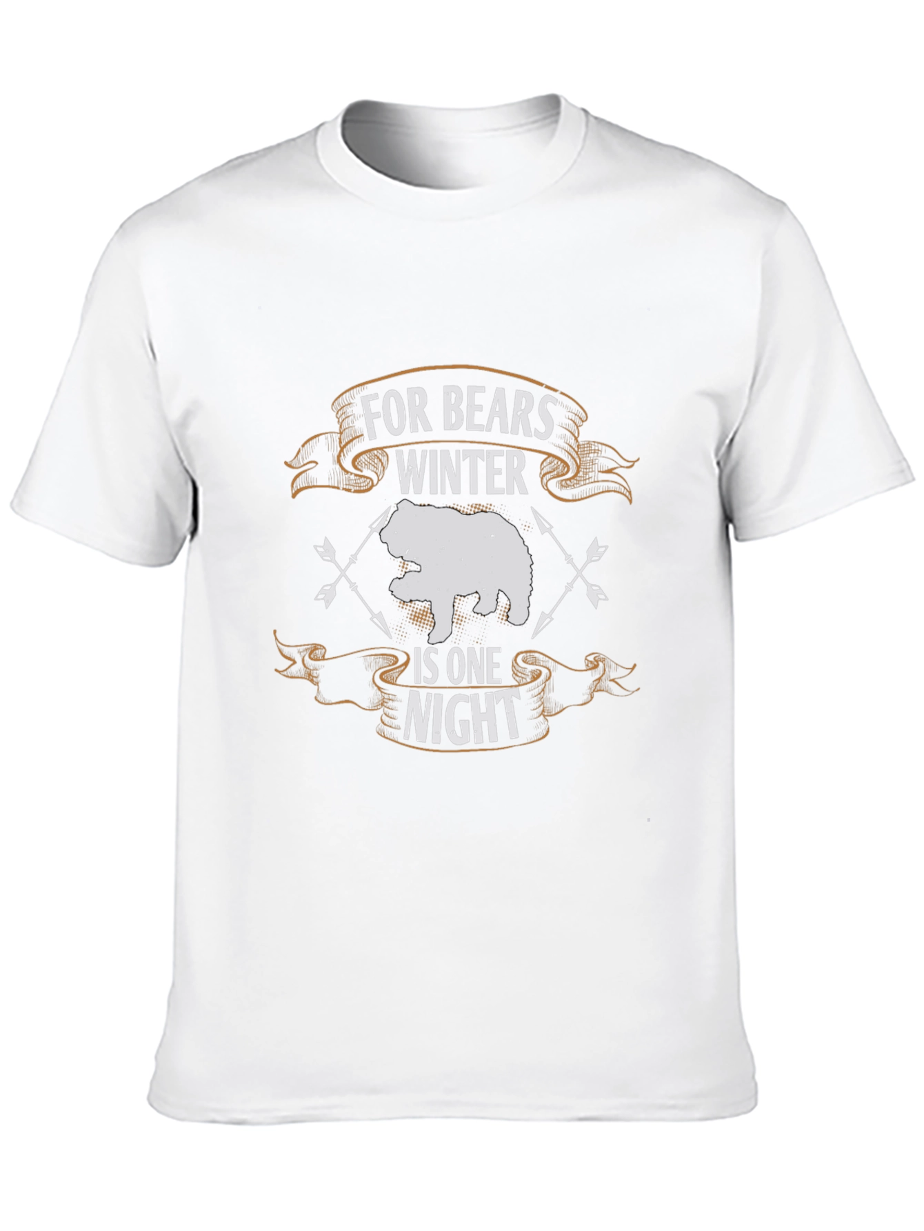 Bear Winter One Night Black T-Shirt