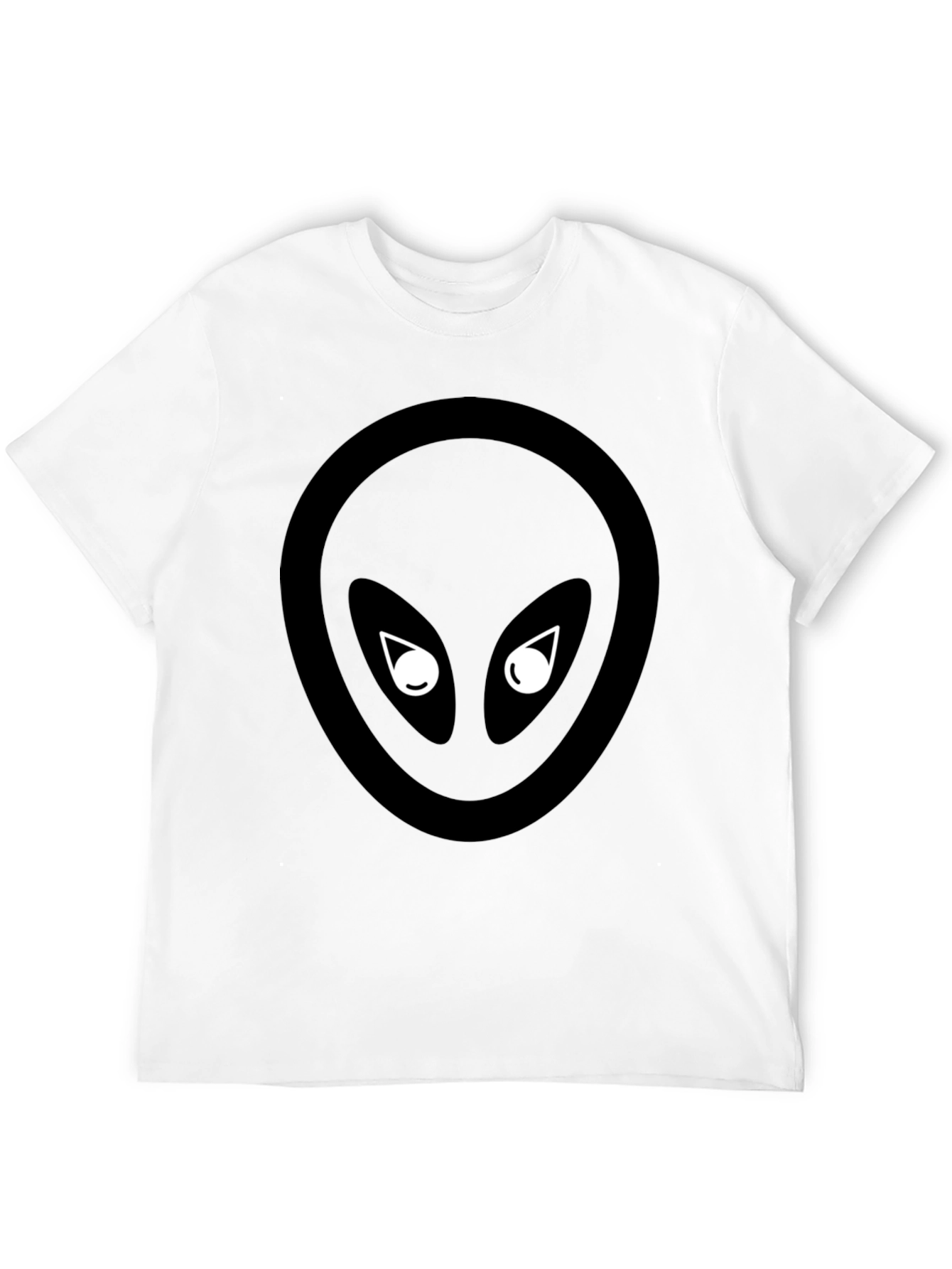 Black Alien Graphic Tee - Extraterrestrial Style