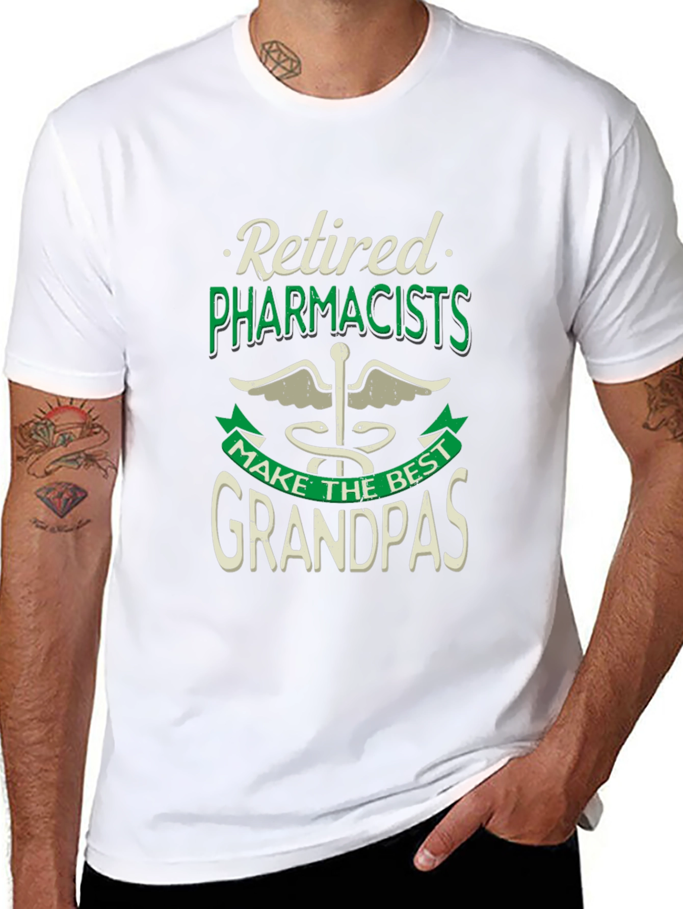 Retired Pharmacists Best Grandpas T-Shirt