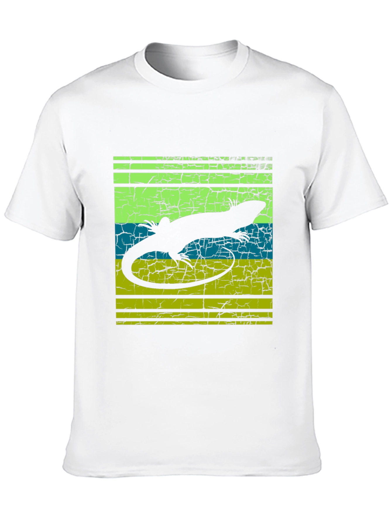 Lizard Silhouette Graphic Tee - Retro Style