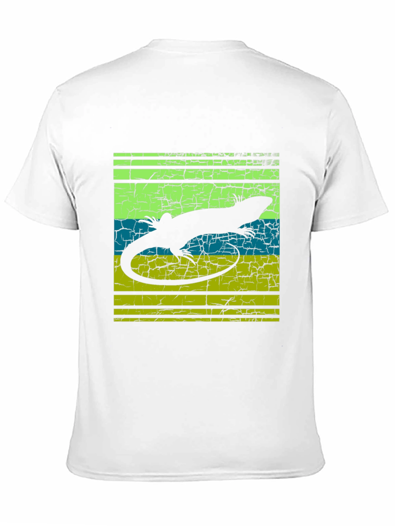 Lizard Silhouette Graphic Tee - Retro Style