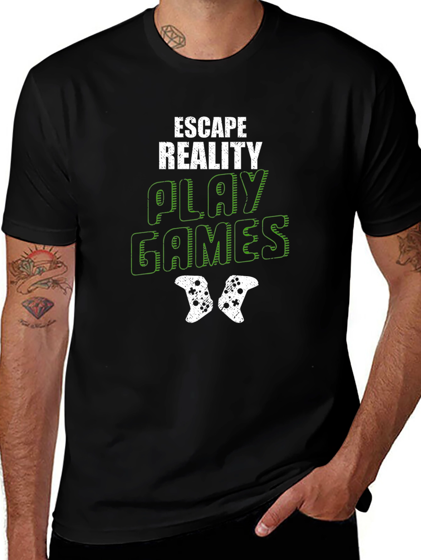 Escape Reality Play Games Black T-Shirt